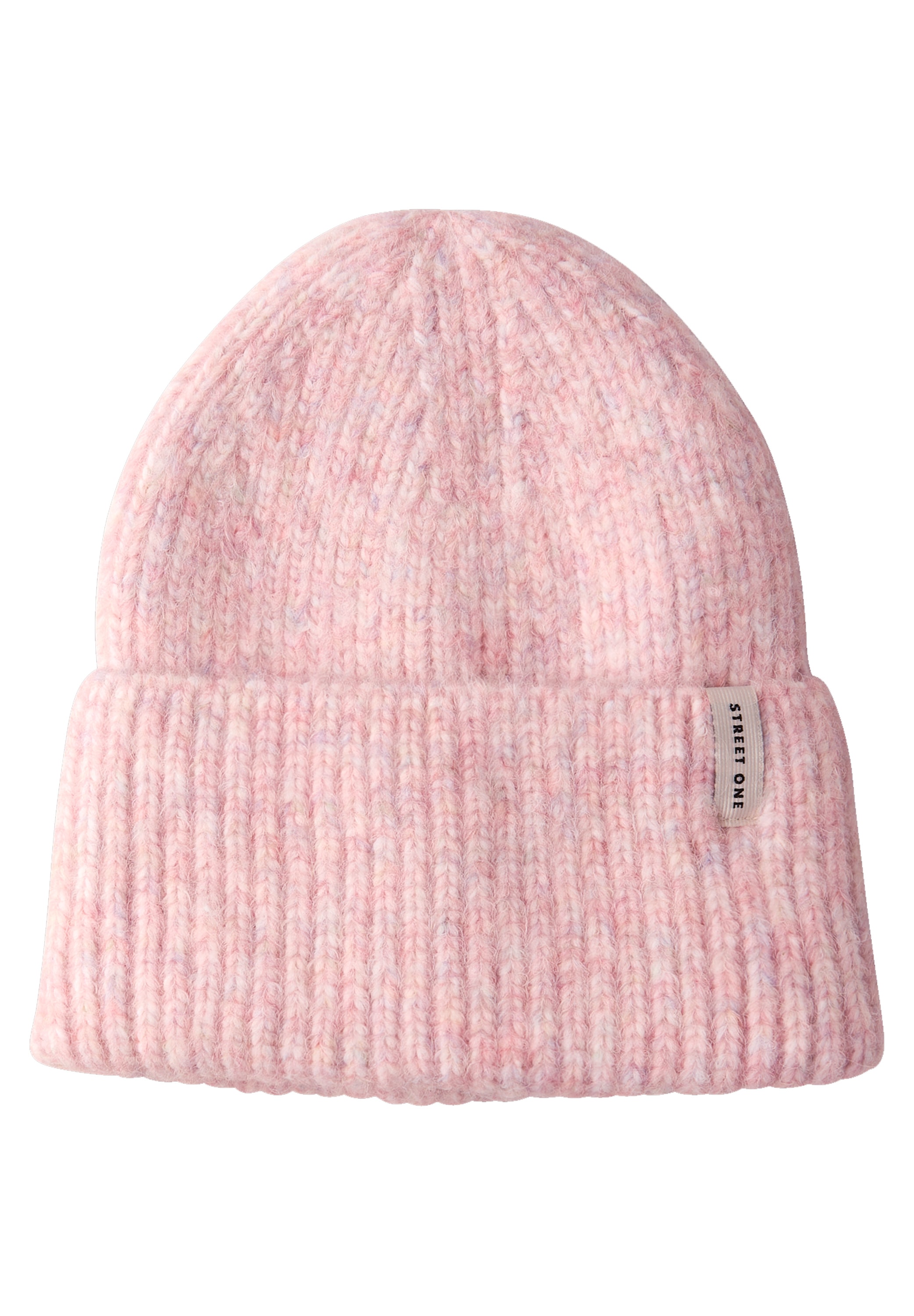 STREET ONE Strickmütze in softem Material-Mix