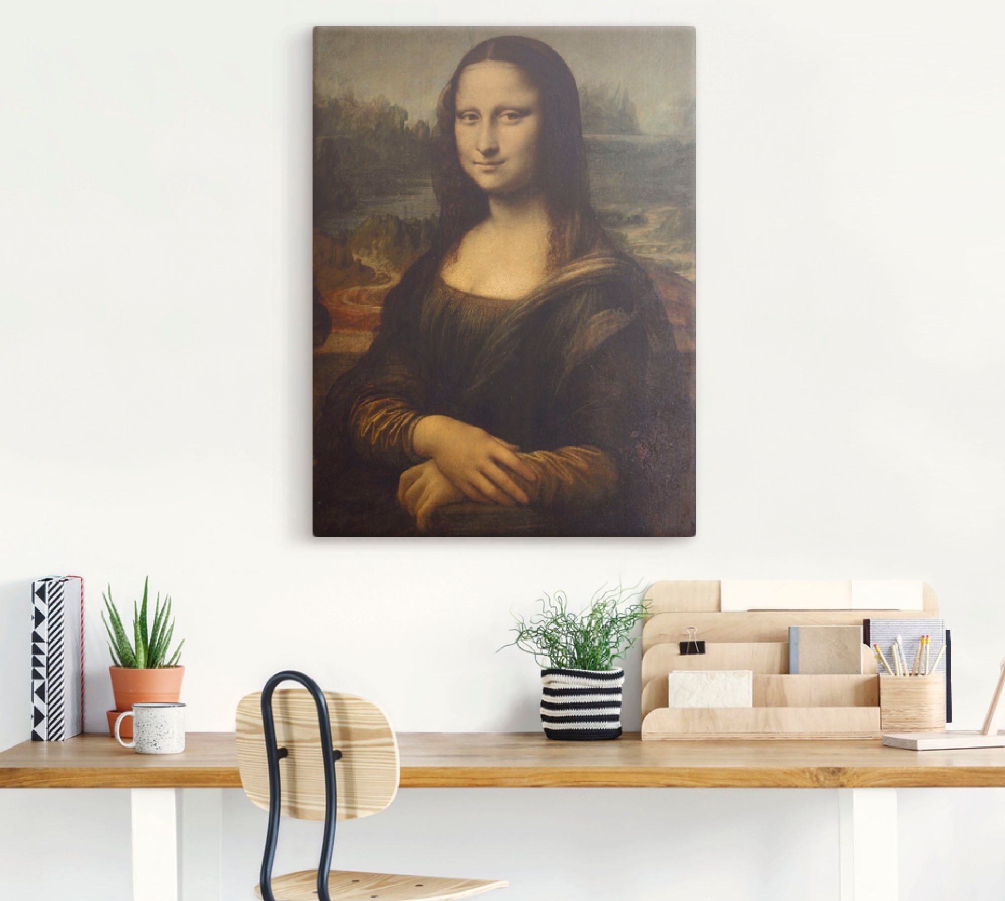 Artland Wandbild "Mona Lisa. Um 1503" Porträts 1 Stk. tlg. als Leinwandbild günstig online kaufen
