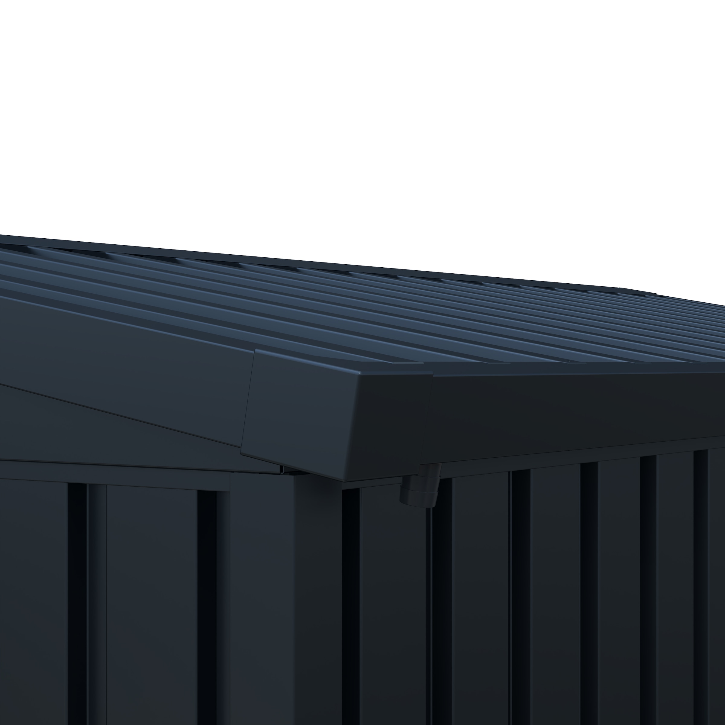 GARDEN 'N' MORE Gerätehaus »Pultdachhaus Basic plus« einfacher Aufbau, Langlebig, abschließbar, inkl. Regenrinne