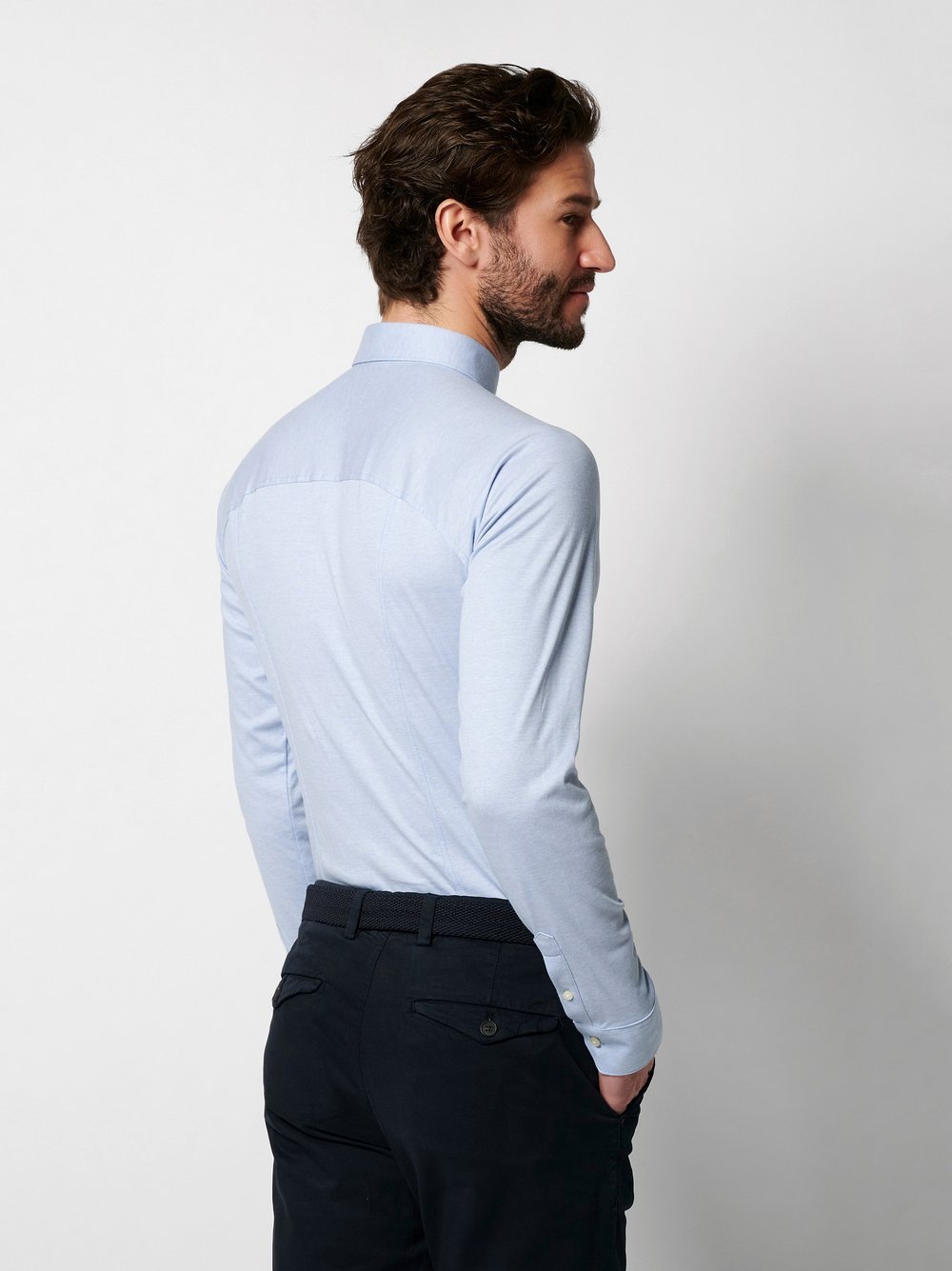 DESOTO Langarmhemd Casual Kent 1/1 Mit Rundhalsausschnitt günstig online kaufen