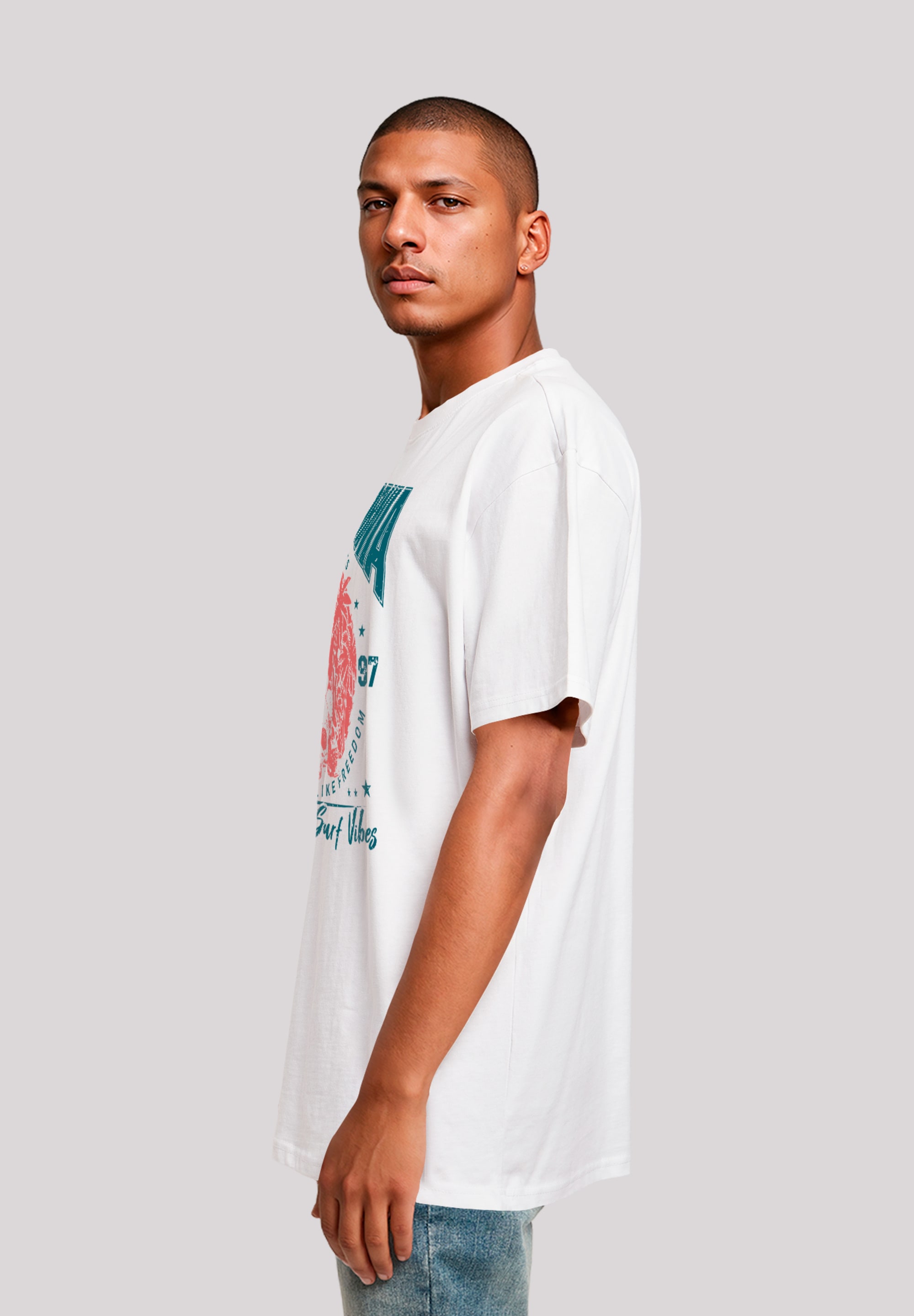 F4NT4STIC T-Shirt »California skull summer vibes«, Premium Qualität