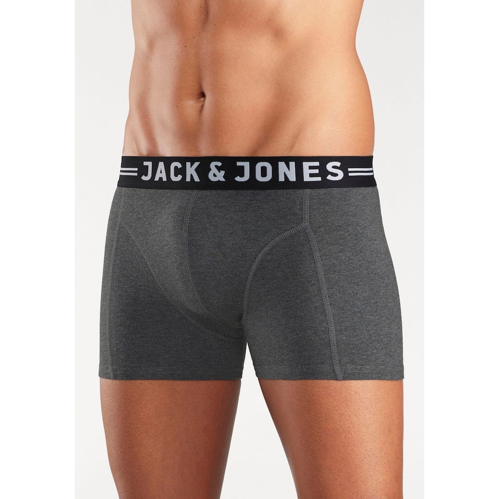 Jack & Jones Boxer »JAC Lichfield Trunks«, (Packung, 3 St.), mit kontrastfarbigem Bund