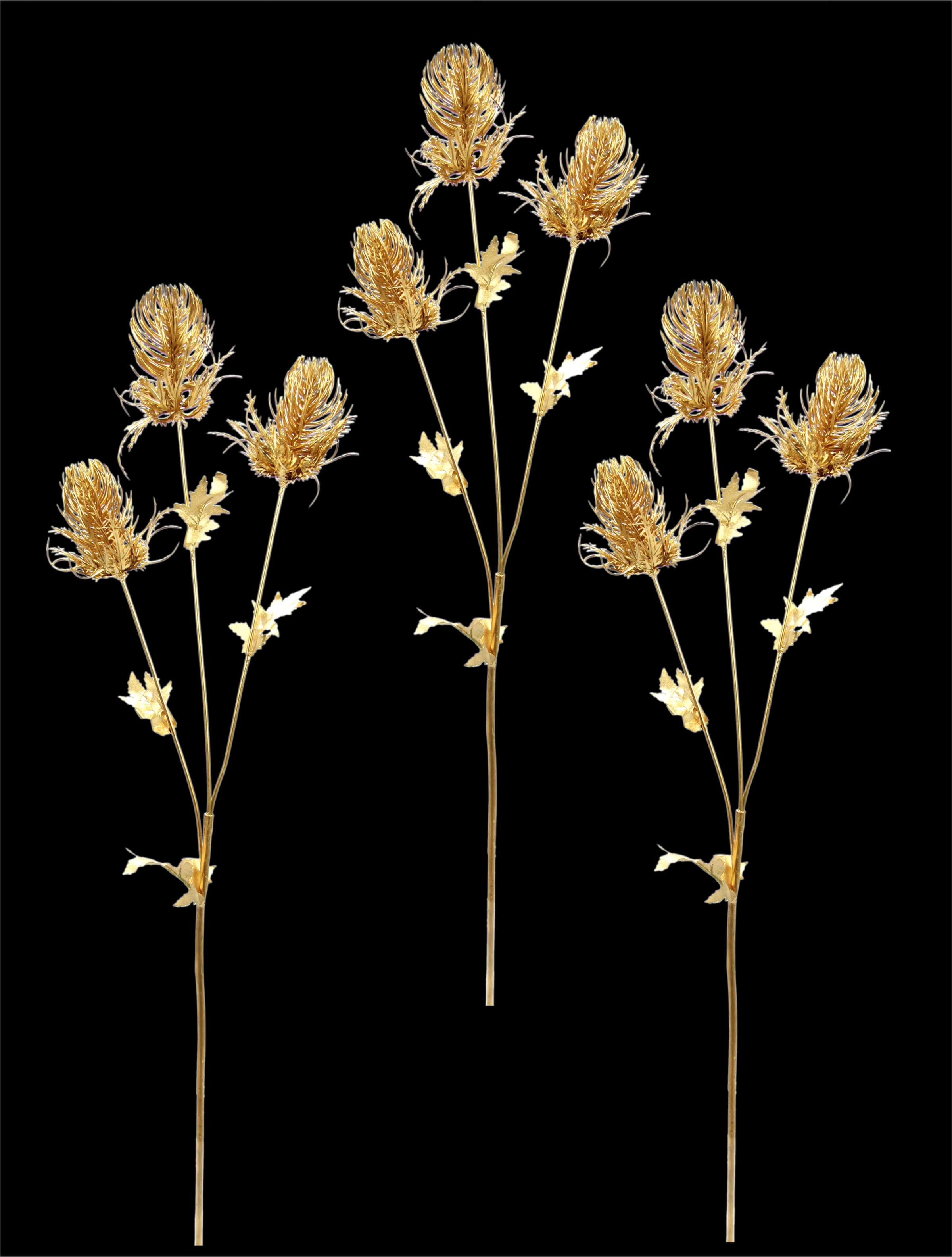 I.GE.A. Kunstblume »Banksia«, Kunstzweig, 3er Set