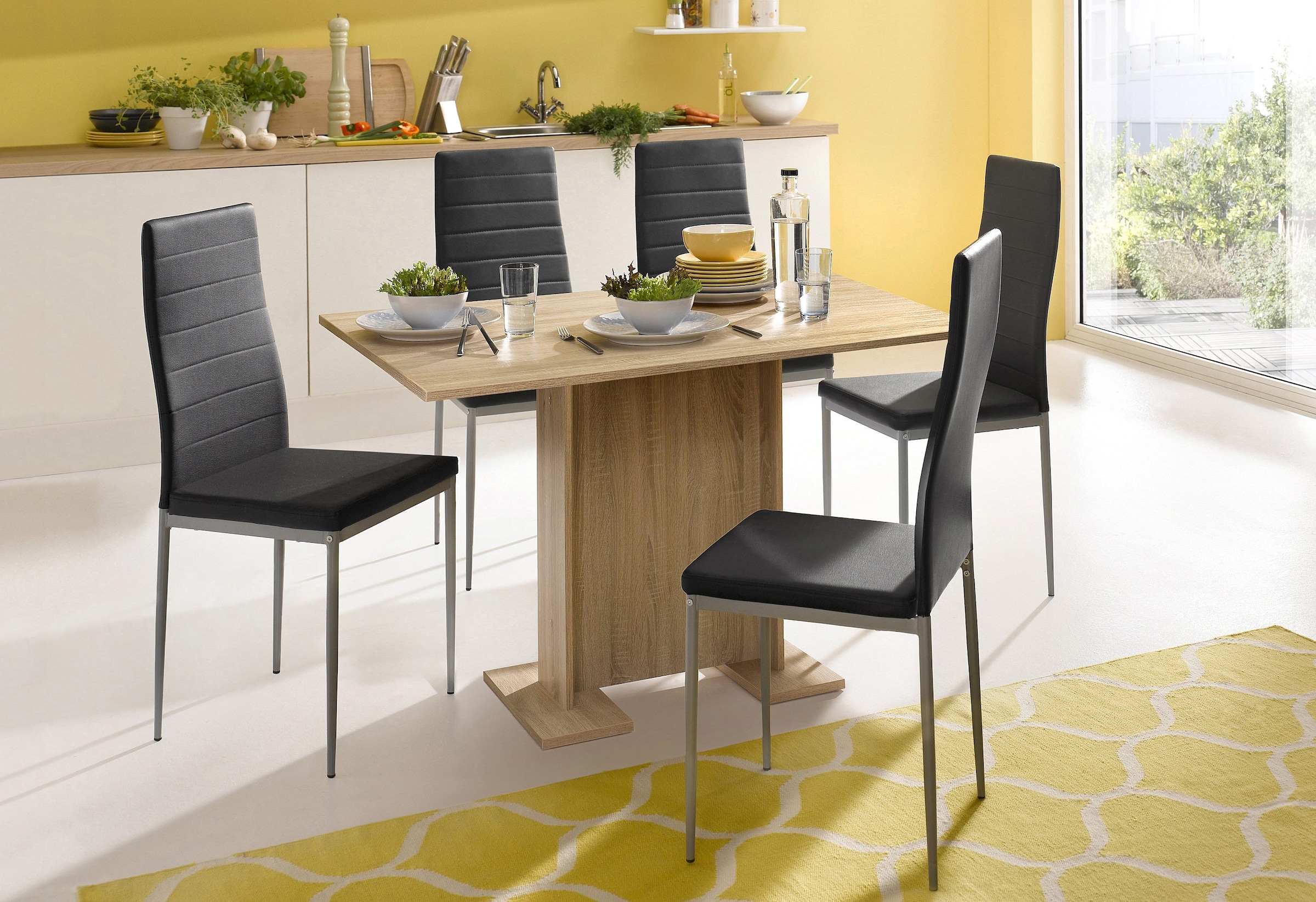 Homexperts Esszimmerstuhl »Pegasus«, (Set), 4 St., Kunstleder, Bezug in Kunstleder