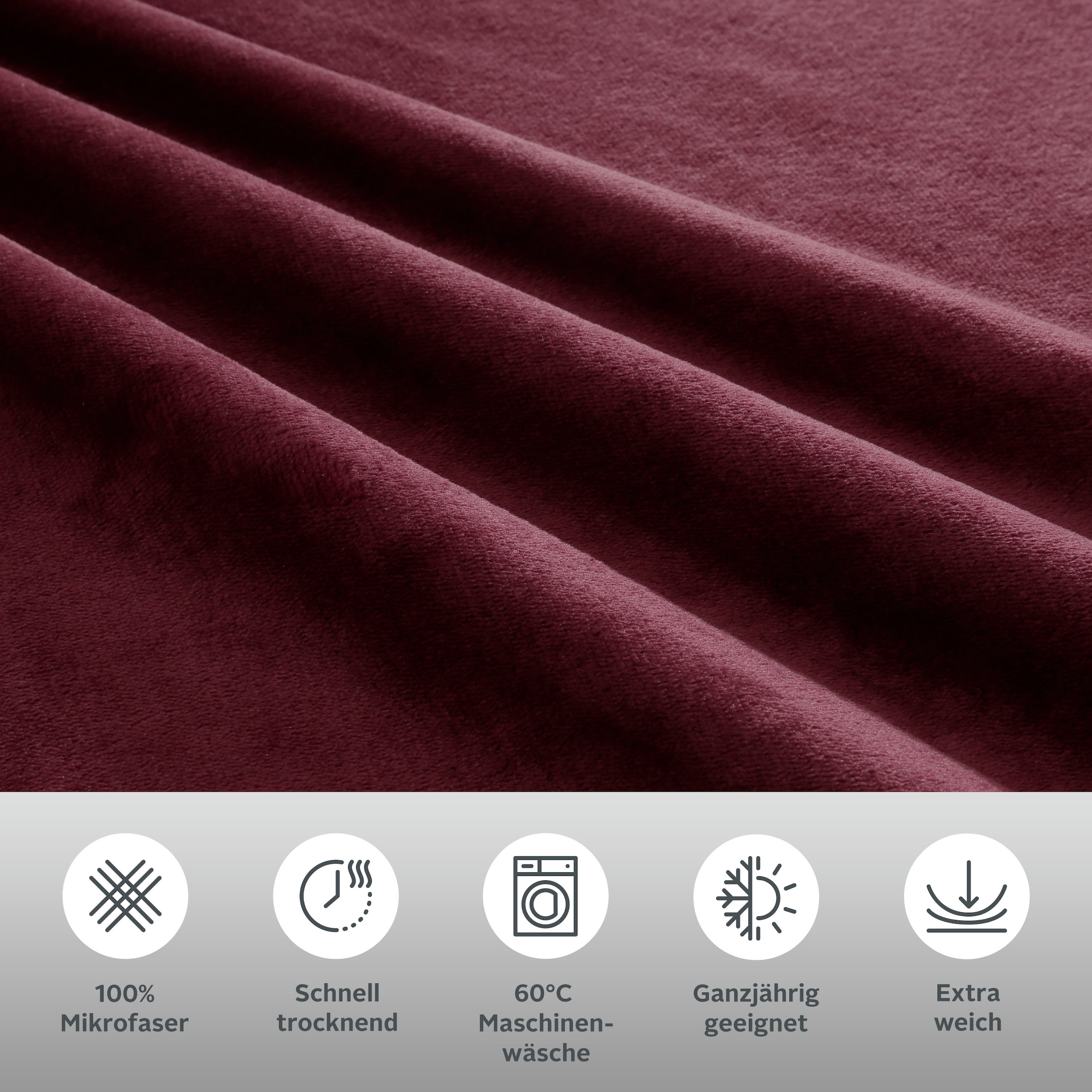 my home Bettwäsche »Desner3« 2 Stk. tlg. Bettwäsche mit Reißverschluss, Cashmere-Touch, kuschelig & weich