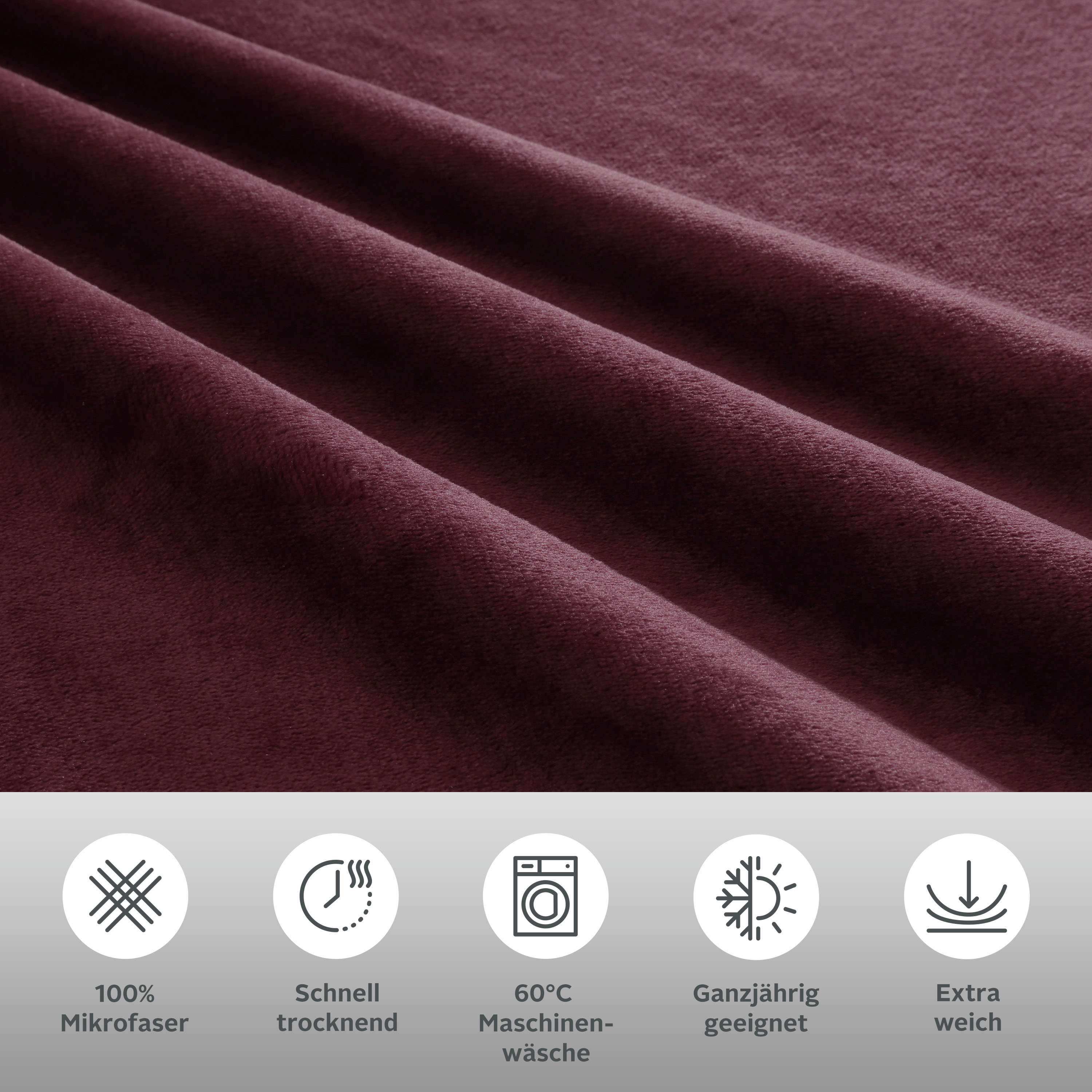 Thumbnail - my home Bettwäsche "Desner3" 2 Stk. tlg. Bettwäsche mit Reißverschluss, Cashmere-Touch, kuschelig & weich