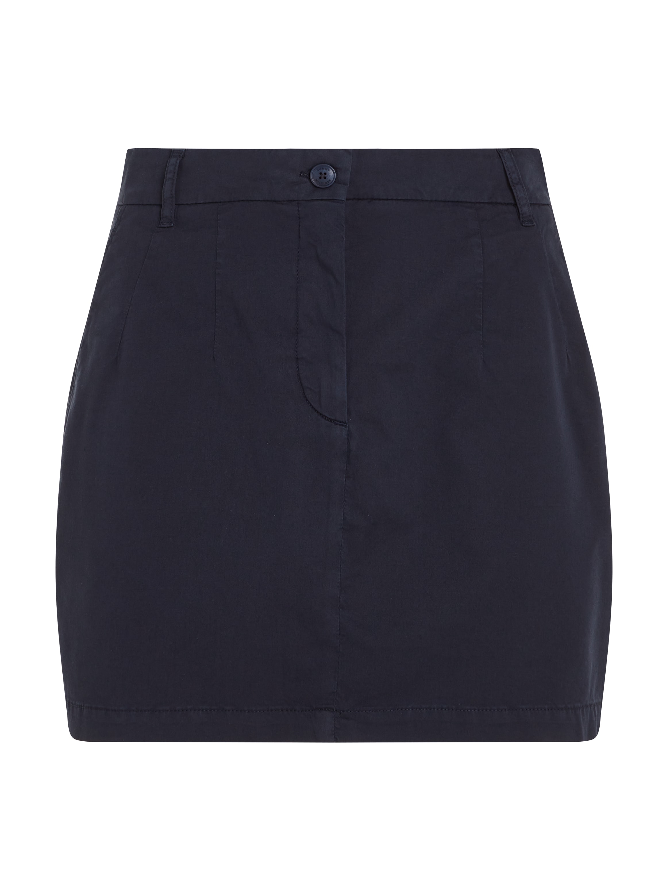 Tommy Hilfiger Minirock »COTTON GMD CHINO SKIRT«, Webrock mit Logostickerei