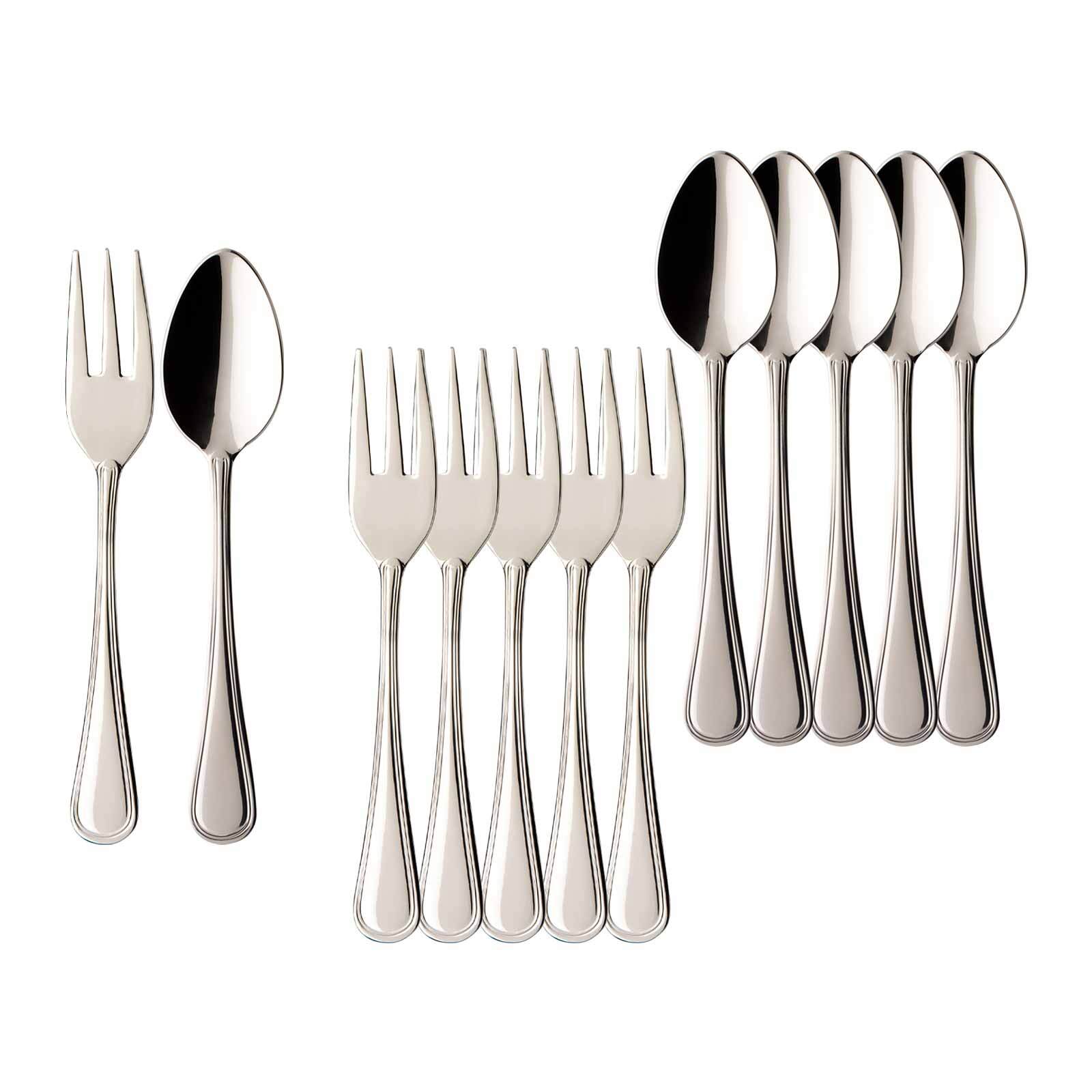 Villeroy & Boch Besteck-Set "Kaffeebesteck Bundle Neufaden Merlemont 12er Set edelstahl" Spülmaschinenfest