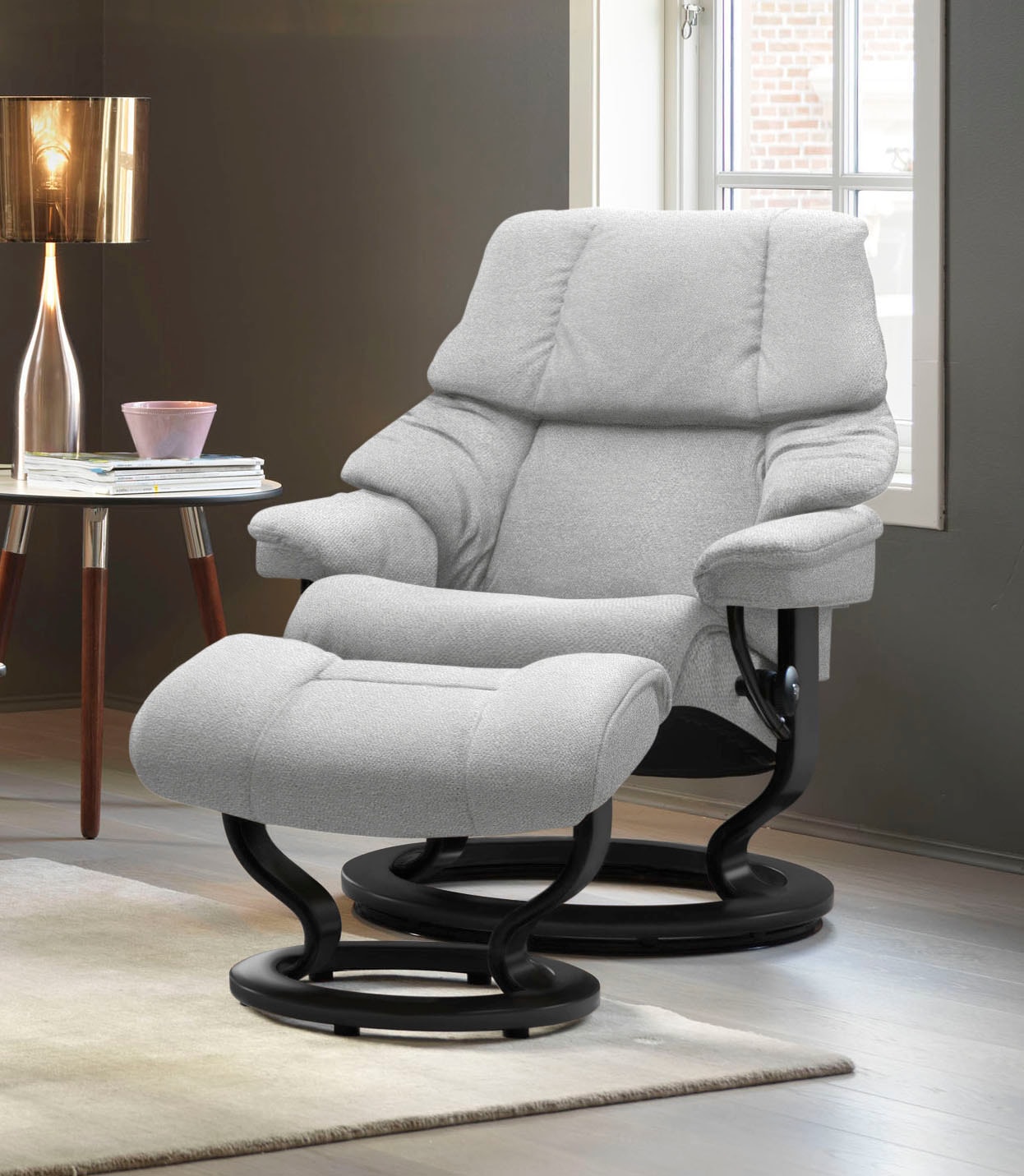 Stressless Fußhocker "Reno", mit Classic Base, Gestell Schwarz