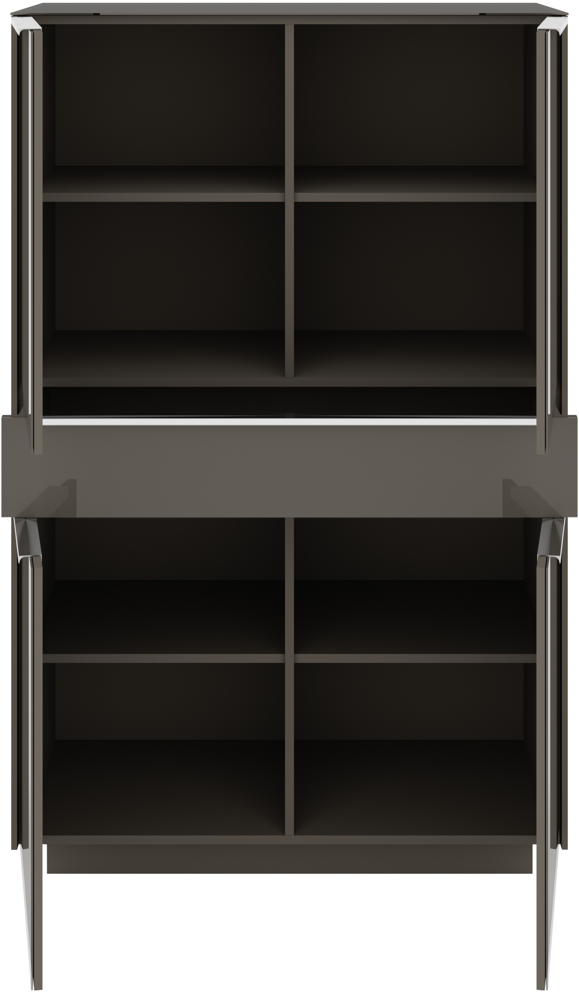 set one by Musterring Highboard »Reno« 1 Stk. tlg. Mit Sockel in diversen Farben, 148 cm Höhe & Farbauswahl