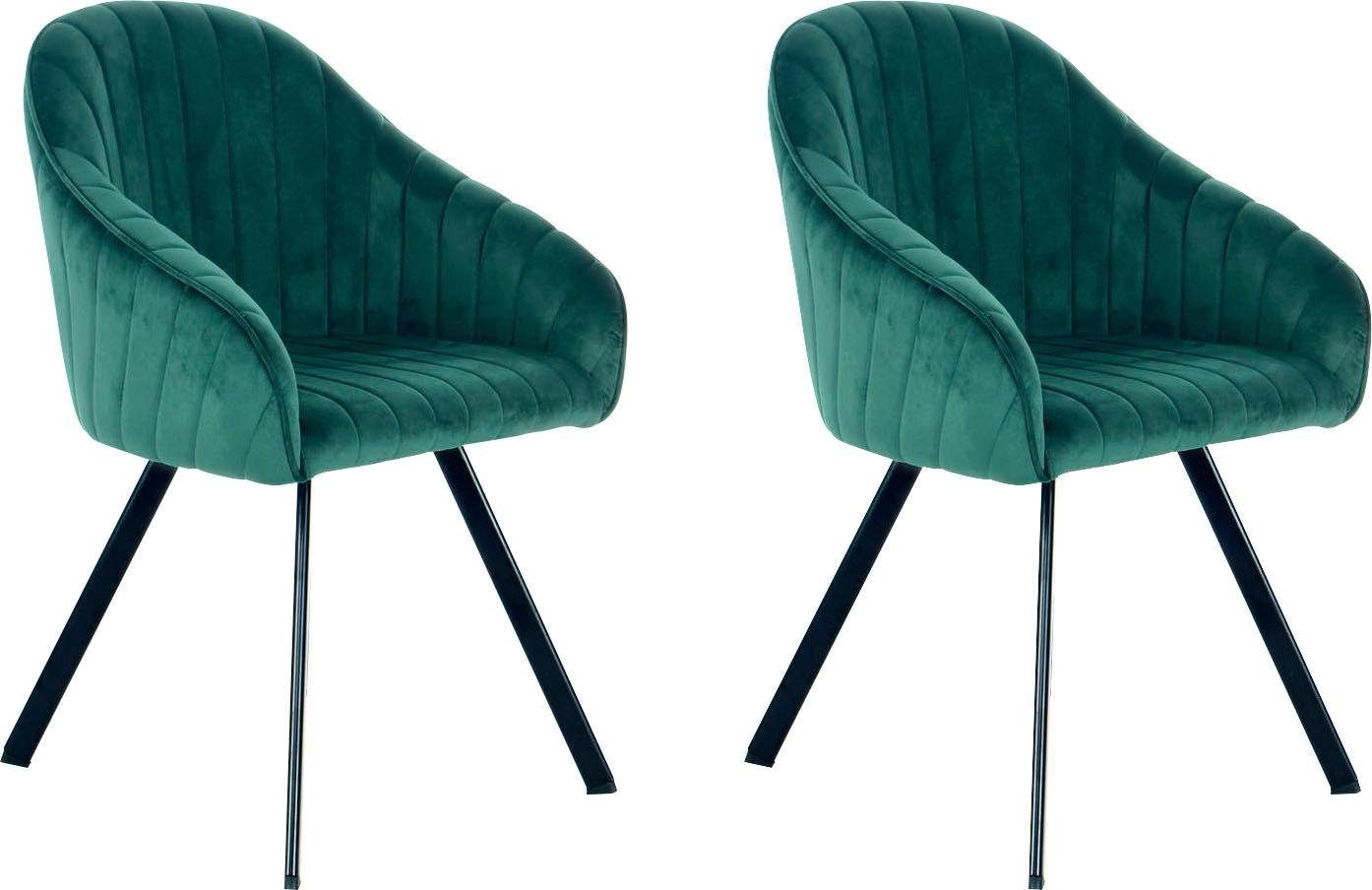 Kayoom Stuhl "Jodie 125 2er-Set, Sitzfläche mit Polsterung" (Set) 2 Stk. sa günstig online kaufen