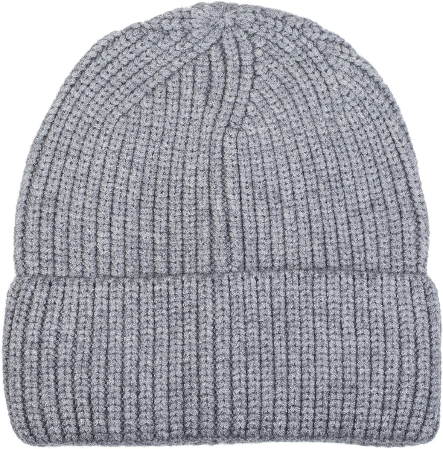 styleBREAKER Strickmütze "Feinstrick Beanie Mütze mit Krempe" 1 Stk.