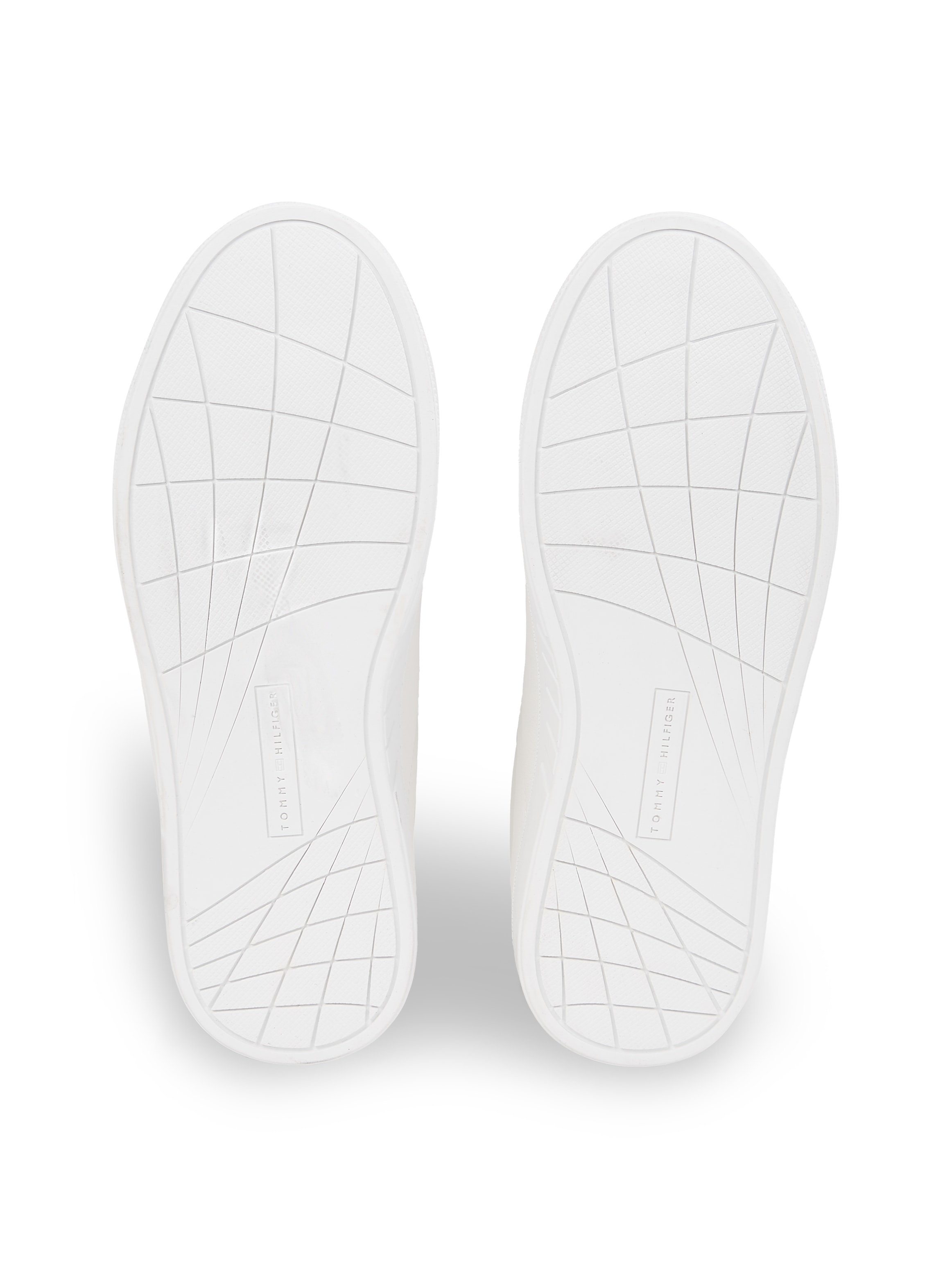 Tommy Hilfiger Plateausneaker »ICON COURT SNEAKERS STRIPES«, Schnürschuh, Freizeitschuh, Halbschuh mit Tommy-Streifen