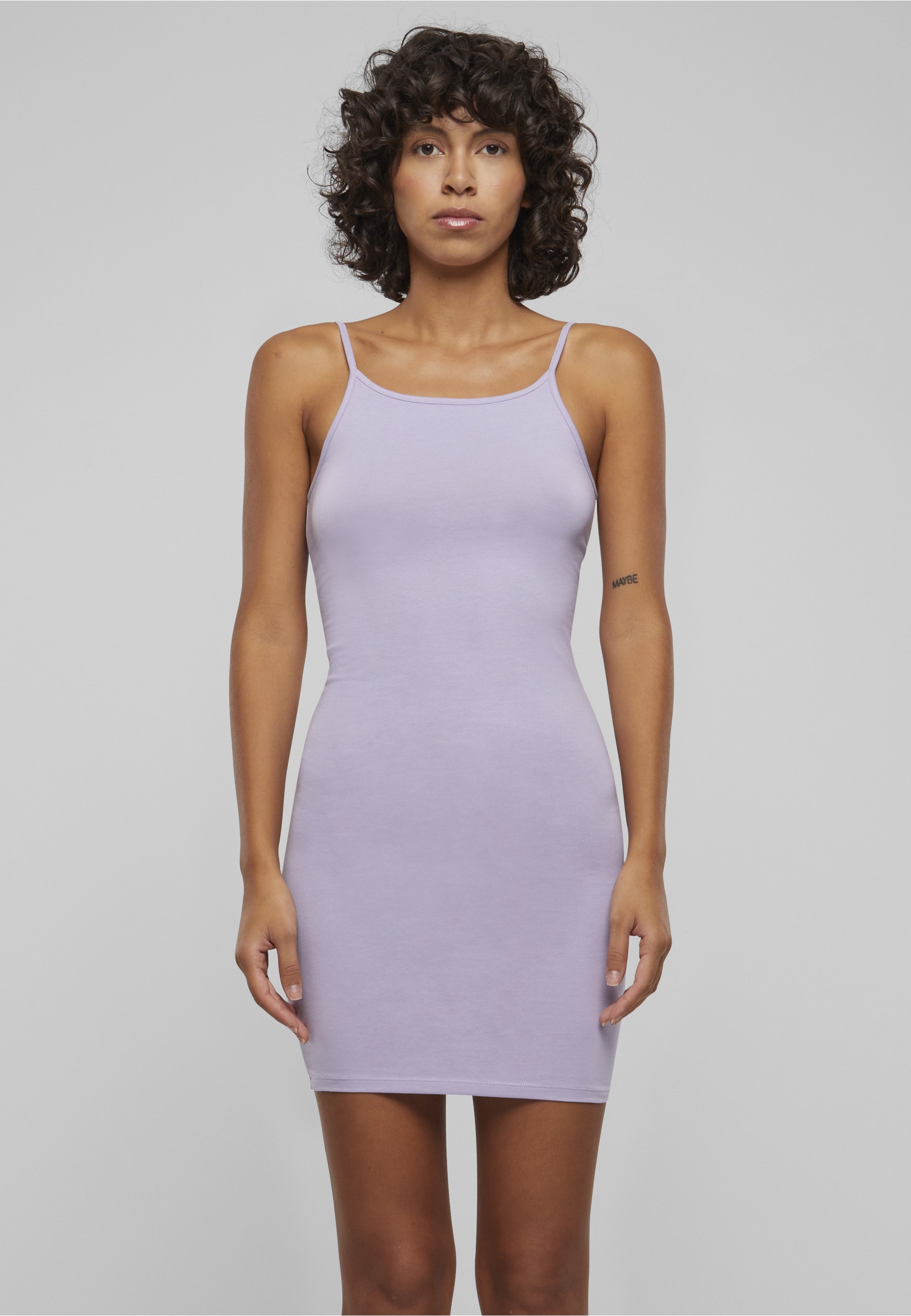 URBAN CLASSICS Shirtkleid »Urban Classics Damen Ladies Stretch Jersey Slim Dress« 1 Stk. tlg.