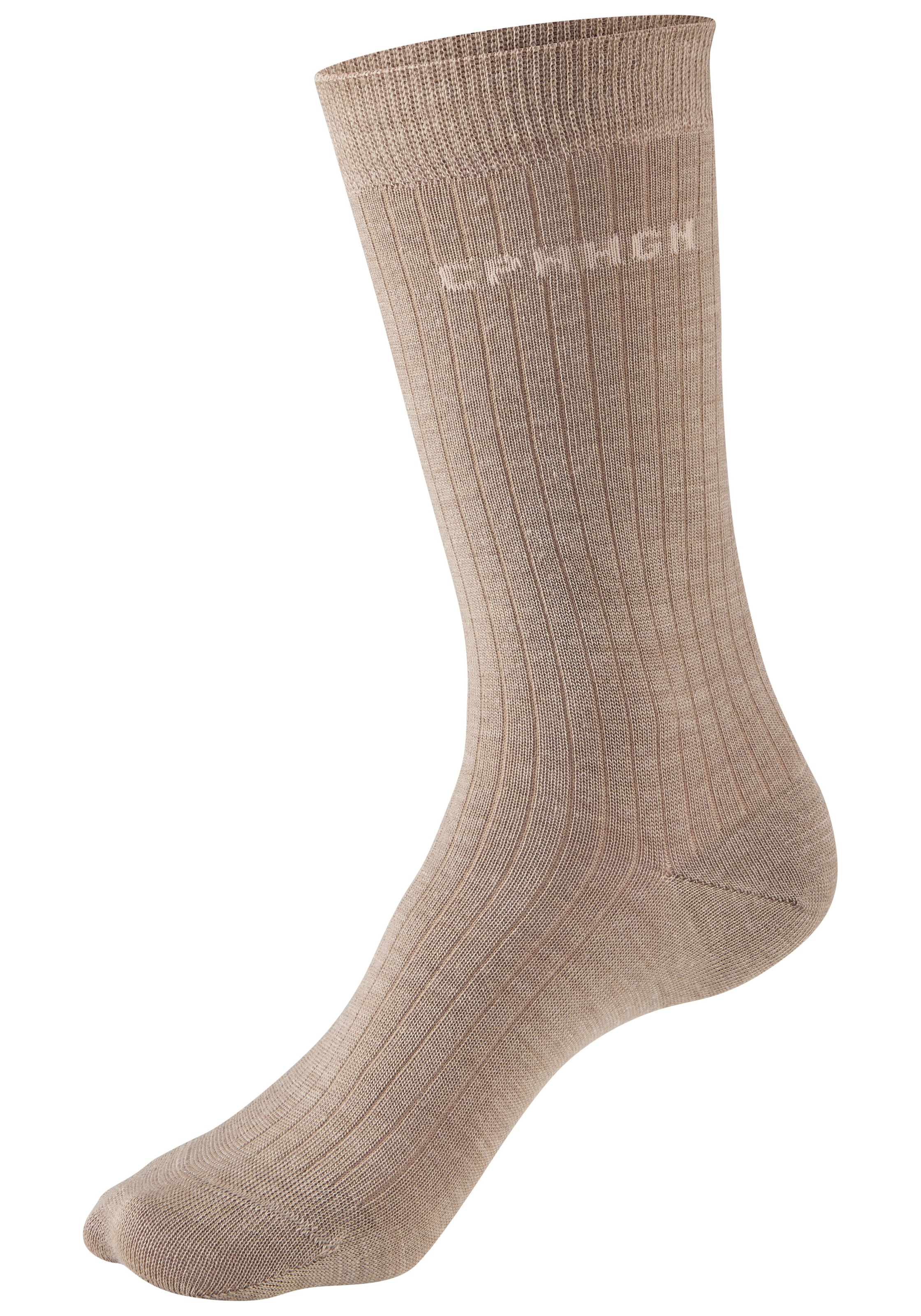 Copenhagen Studios Basicsocken Packung, 2 Paar tlg. gerippt, mit wärmender Wolle