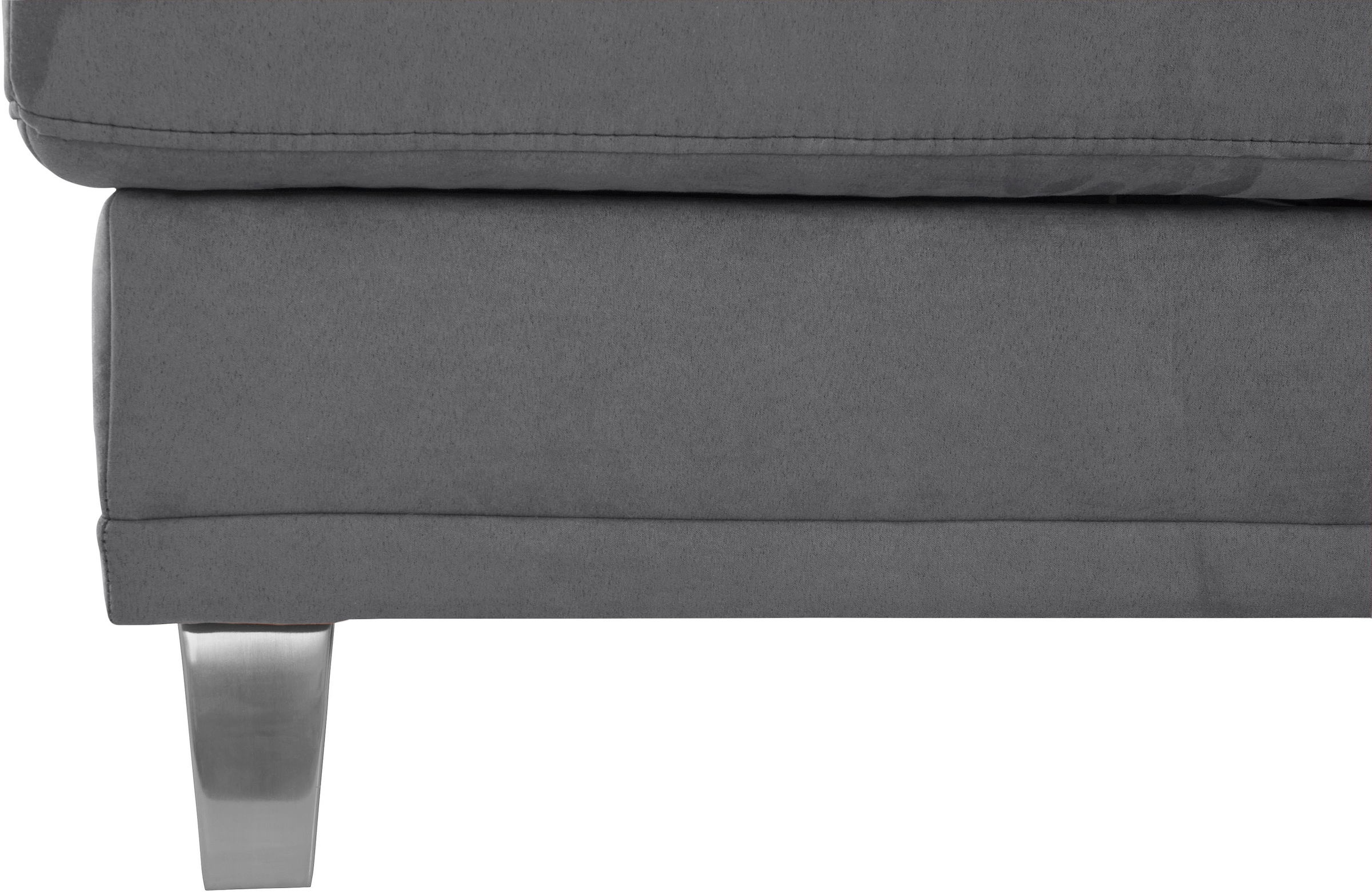 sit&more Ecksofa »Clio L-Form« wahlweise mit Bettfunktion oder Vorziehsitz und Bettkasten, Federkern
