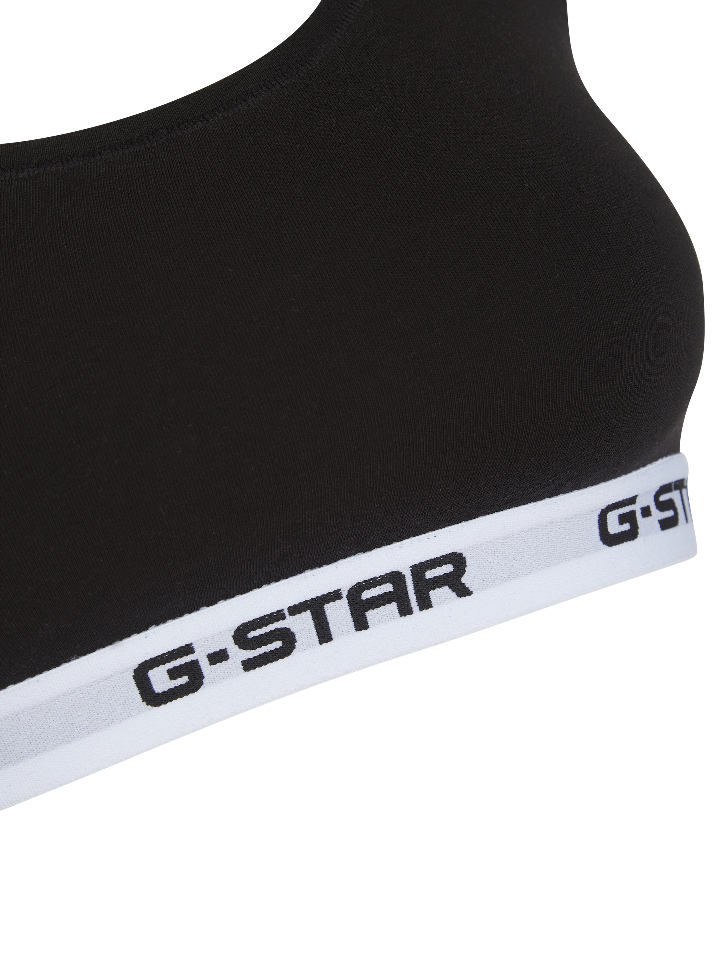 G-STAR Bralette »CARNELIAN, BRAS 2 PACK RACERBACK« Packung, 2 Stk. mit Logo-Saum