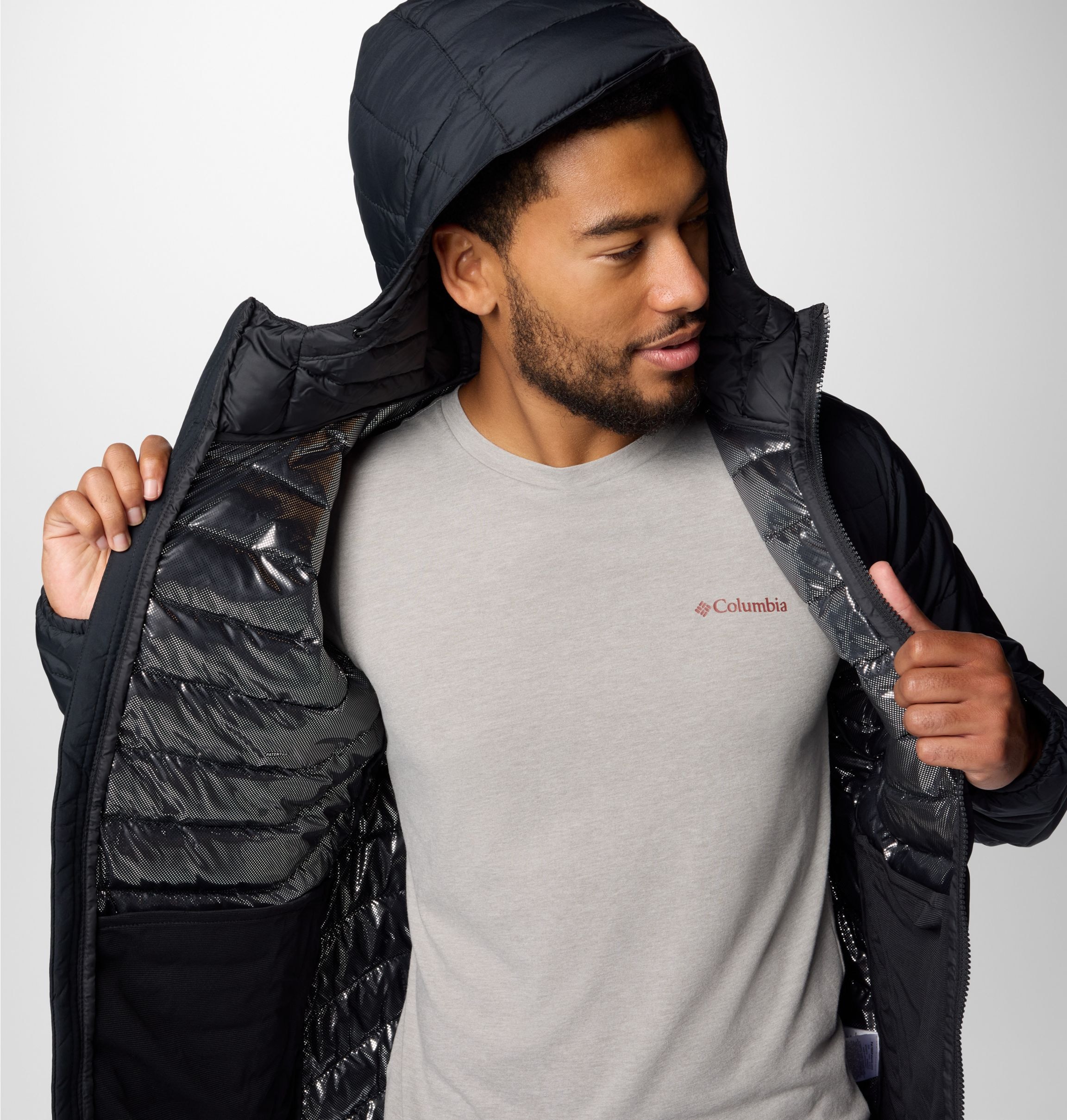 Columbia Steppjacke »POWDER LITE II HOODED JACKET«, (1 St.)