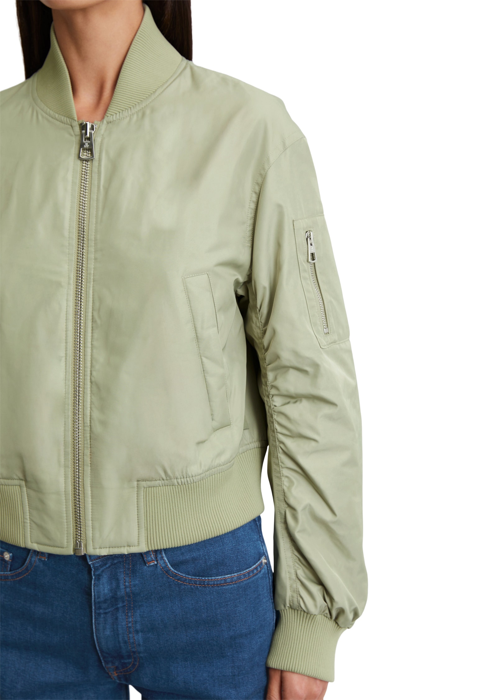 Marc O'Polo Outdoorjacke »aus recyceltem Polyester-Twill«, ohne Kapuze