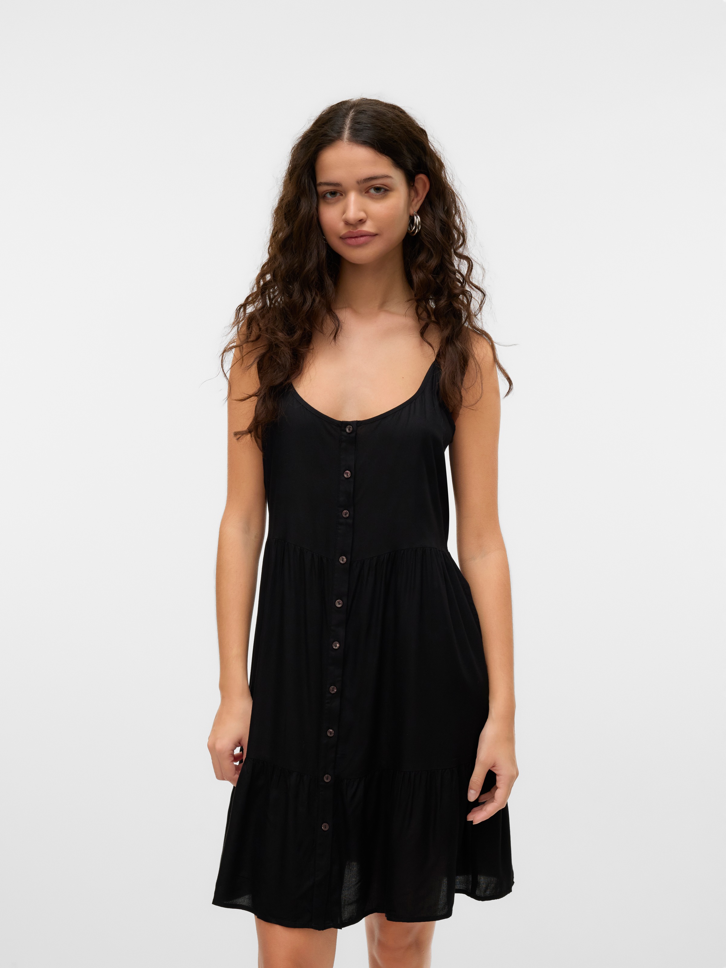 Vero Moda Trägerkleid "VMBUMPY SHORT SINGLET DRESS WVN GA NOOS", Sommerklei günstig online kaufen