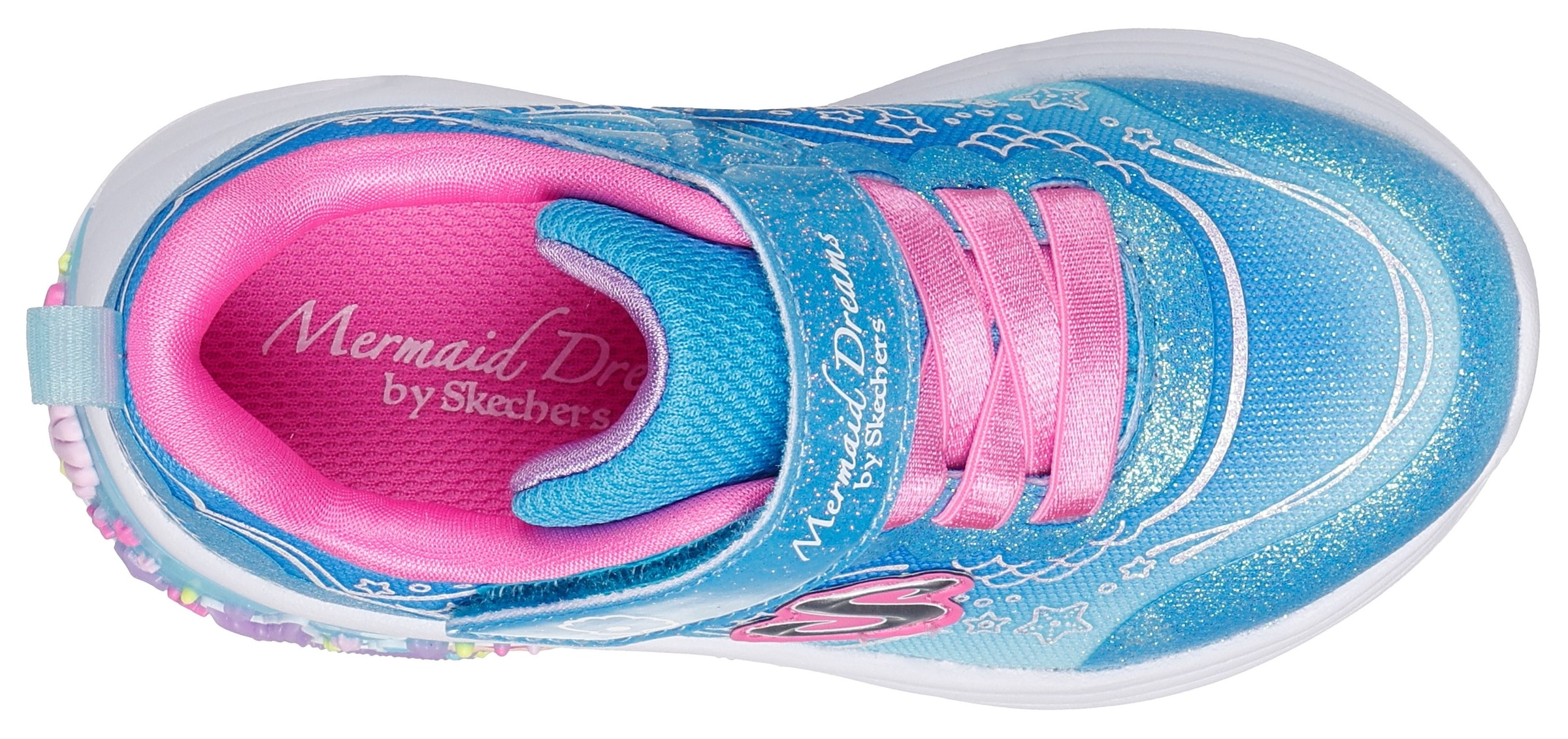 Skechers Sneaker »MY DREAMERS«, Blink,-Klettschuh, Meerjungfraudesign, Größenschablone zum Download