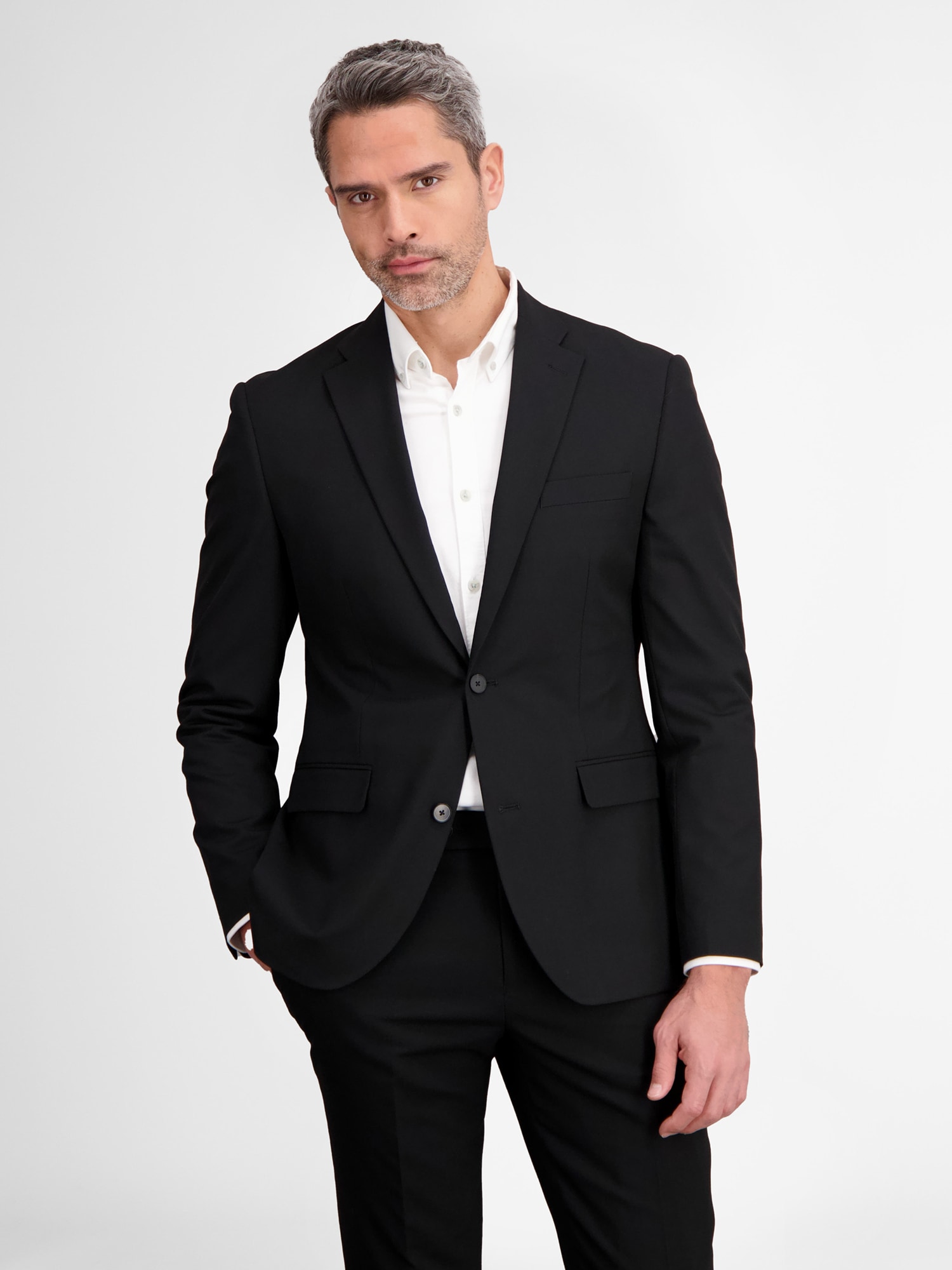 LERROS Baukastensakko "Herren Anzug-Sakko mit Stretchanteil, bequeme Passform" Set, Baukasten-Sakko / Tech-Wool Stretch / Klassisches 2-Knopf Design