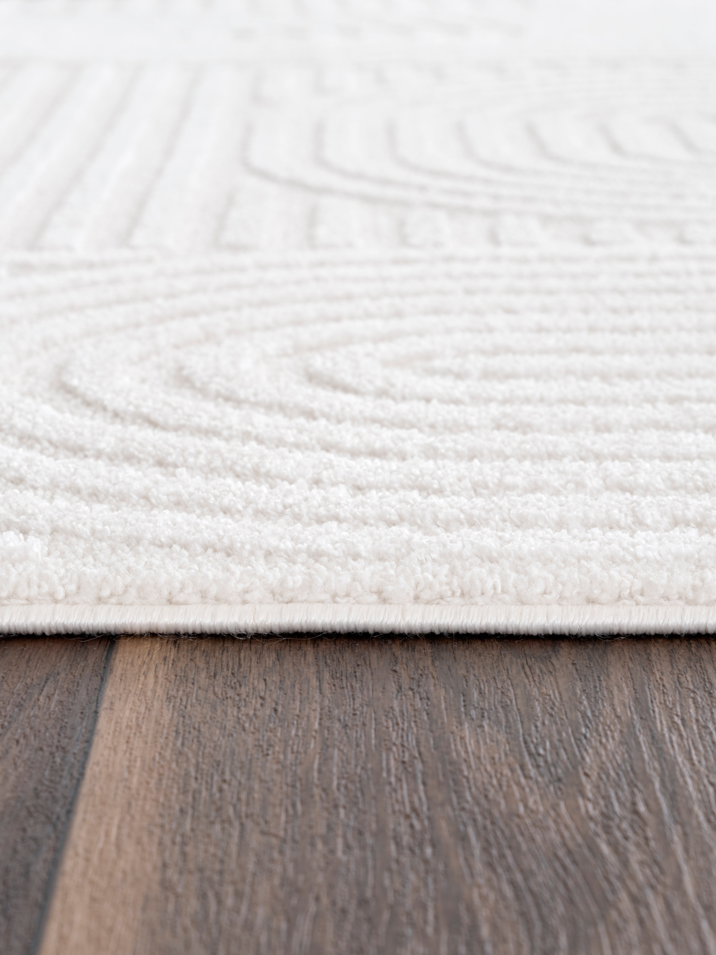 OTTO home Teppich »Jonnis, mit Fransen, Boho-Design, Scandi, Designteppich« rechteckig 9 mm Höhe Hoch-Tief, 3D Optik, skandinavischer Stil, Wohnzimmer, Schlafzimmer