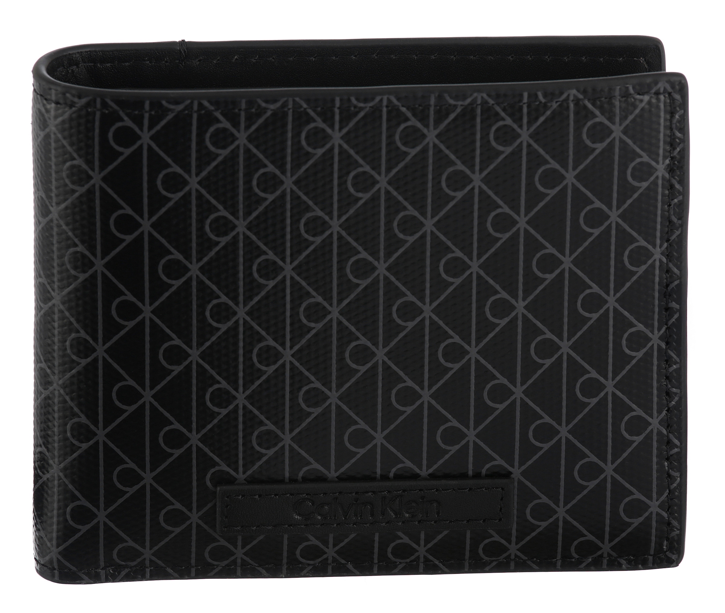 Calvin Klein Geldbörse »COATED BILLFOLD w COIN + CARD«, Herren Geldbeutel, Portemonnaie mit Monogramm-Print