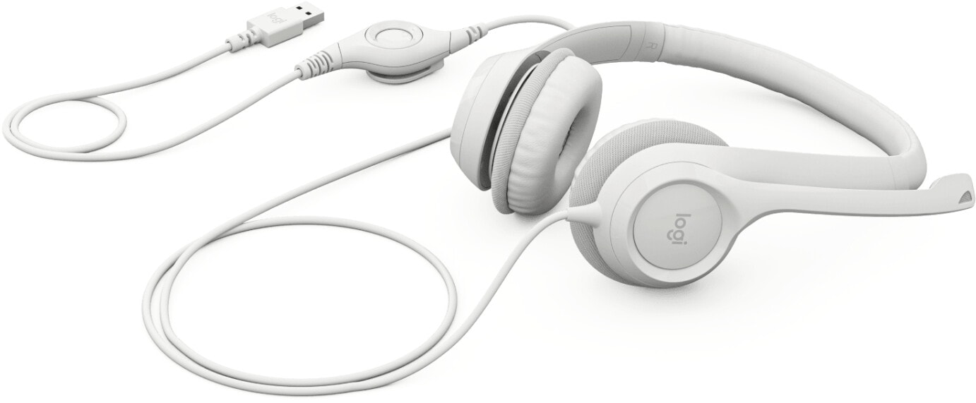 Logitech Headset »H390 USB Computer Headset - OFF-WHITE - EMEA«