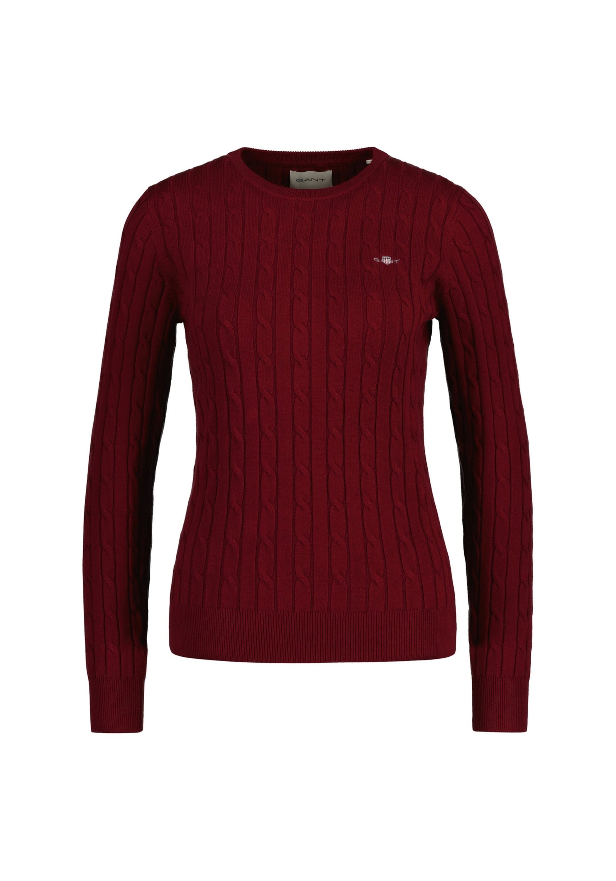 Gant Sweater "Strickpullover STRETCH COTTON CABLE C-NECK"