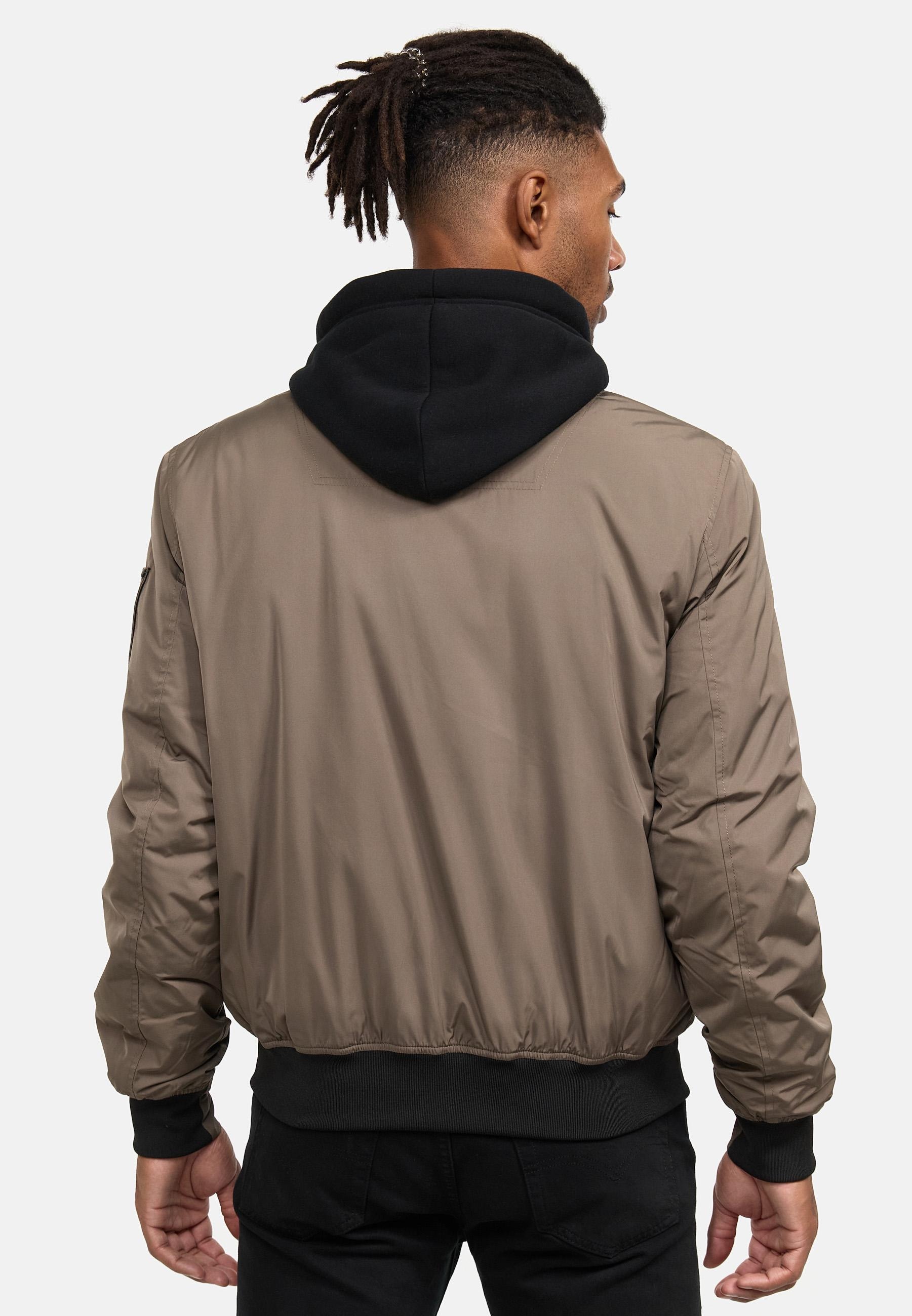 Stone Harbour Bomberjacke »Hoobo«, mit Kapuze, Stylische Herren Fliegerjacke mit abnehmbarer Innenjacke