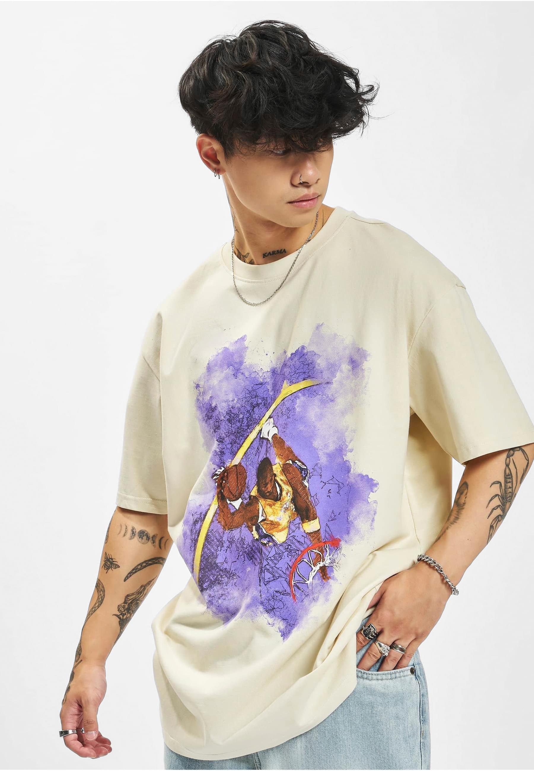 MisterTee T-Shirt »MisterTee Unisex Basketball Clouds 2.0 Oversize Tee«, (1 tlg.)