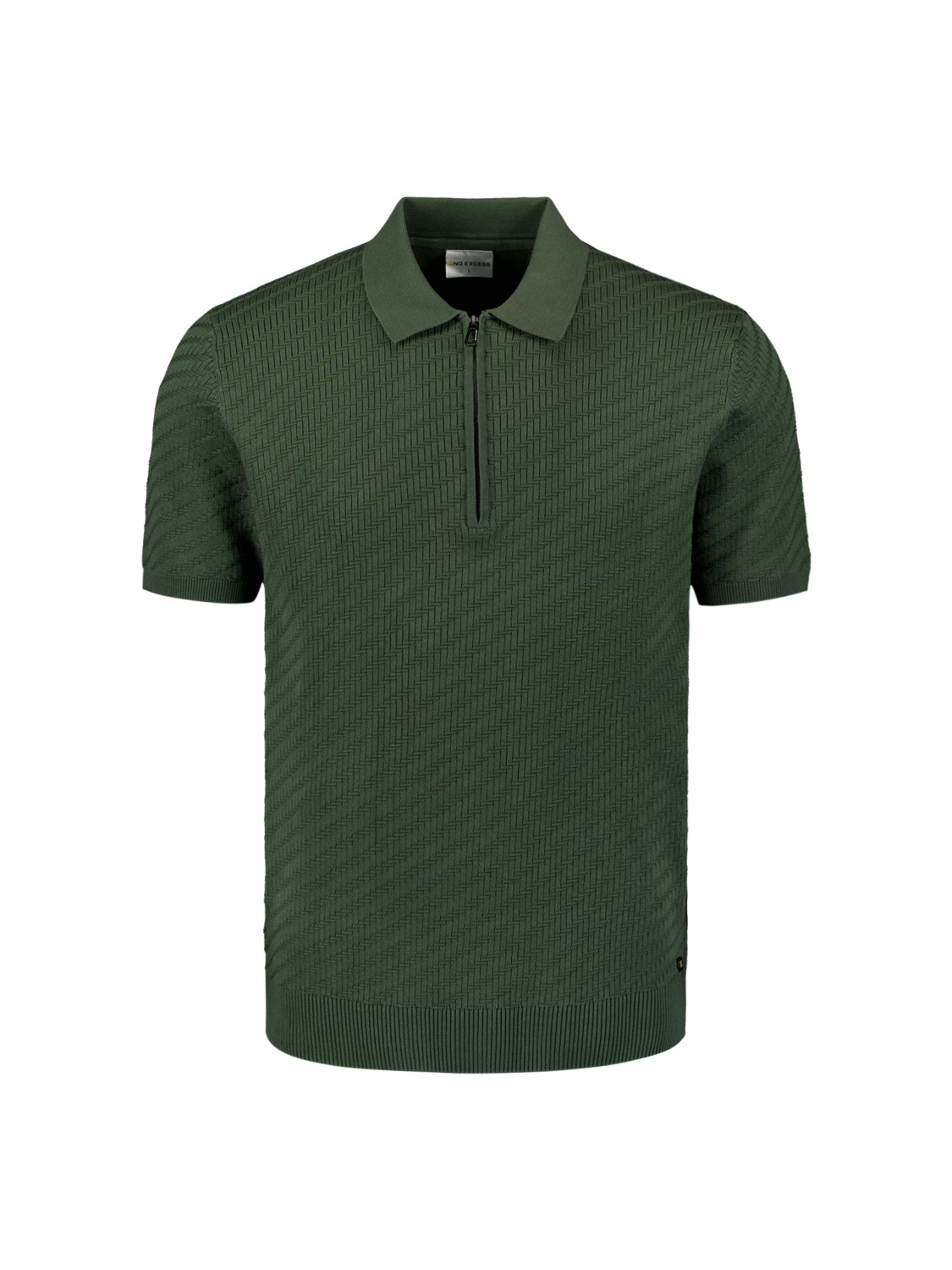 NO EXCESS T-Shirt »No Excess Half-Zip-Strickpolo«
