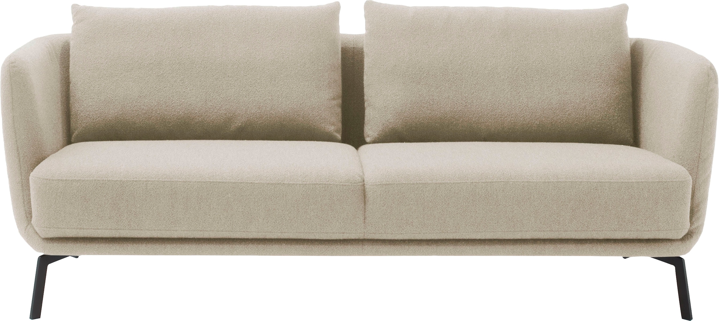 SCHÖNER WOHNEN-Kollektion 3-Sitzer »Pearl - 5 Jahre Hersteller-Garantie, auch in Bouclé«, Maße (B/H/T): 210/71/91 cm, Füße Metall