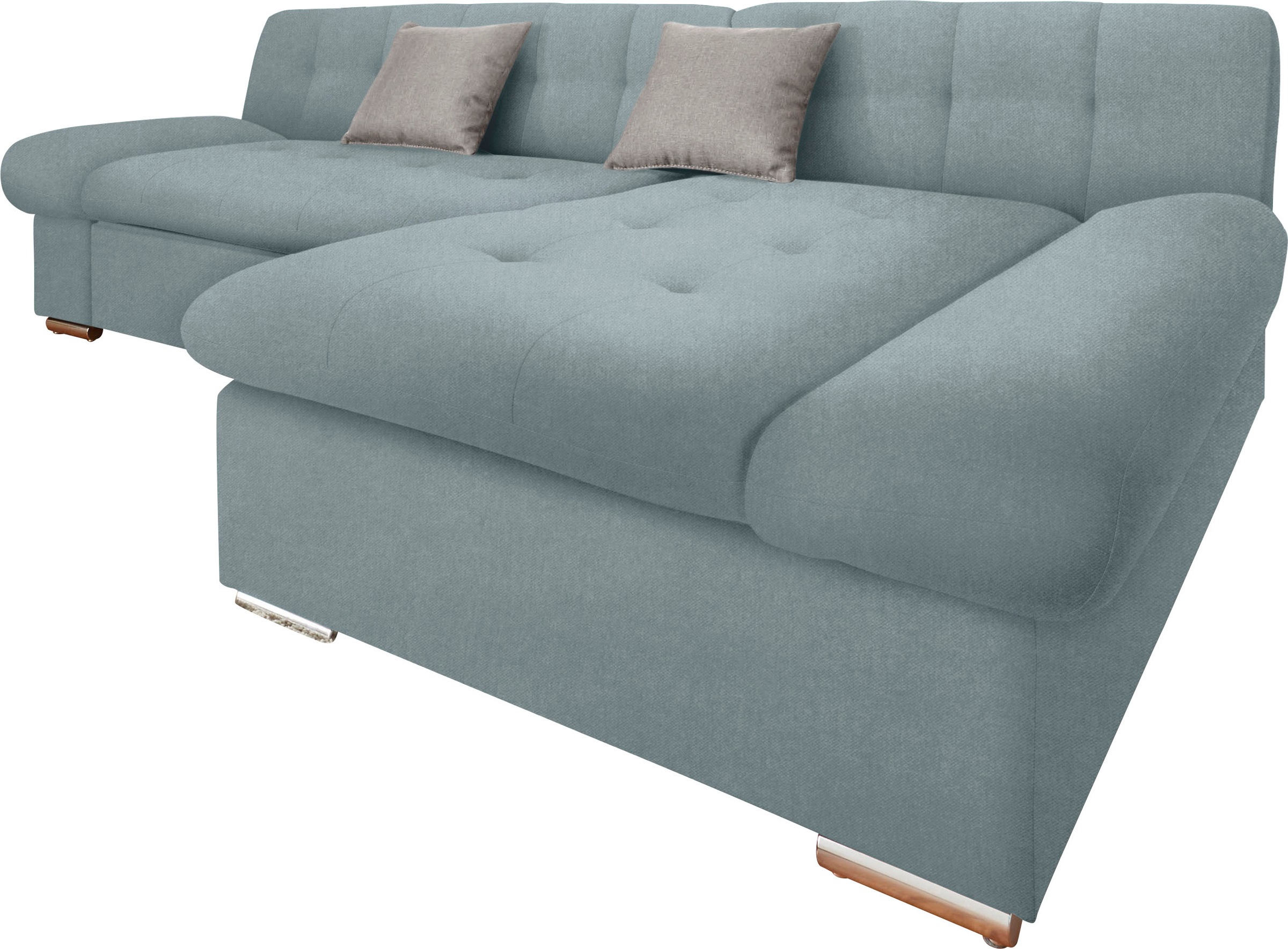 TRENDMANUFAKTUR Ecksofa "Reggae II, moderne Optik, Armteilverstellung, B/T günstig online kaufen