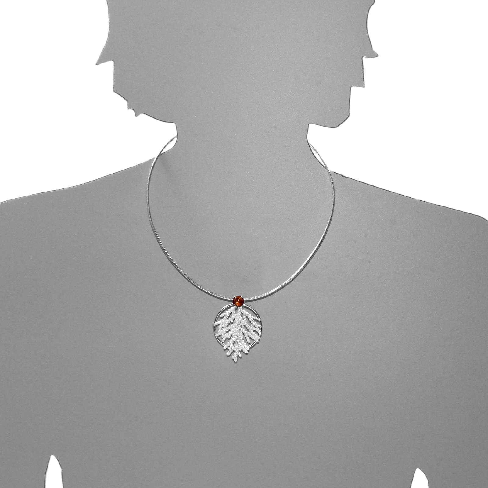 OSTSEE-SCHMUCK Kette mit Anhänger »- Gleiter Lebensbaum-Julia's Garten - Silber 925/000 - Bernstein«