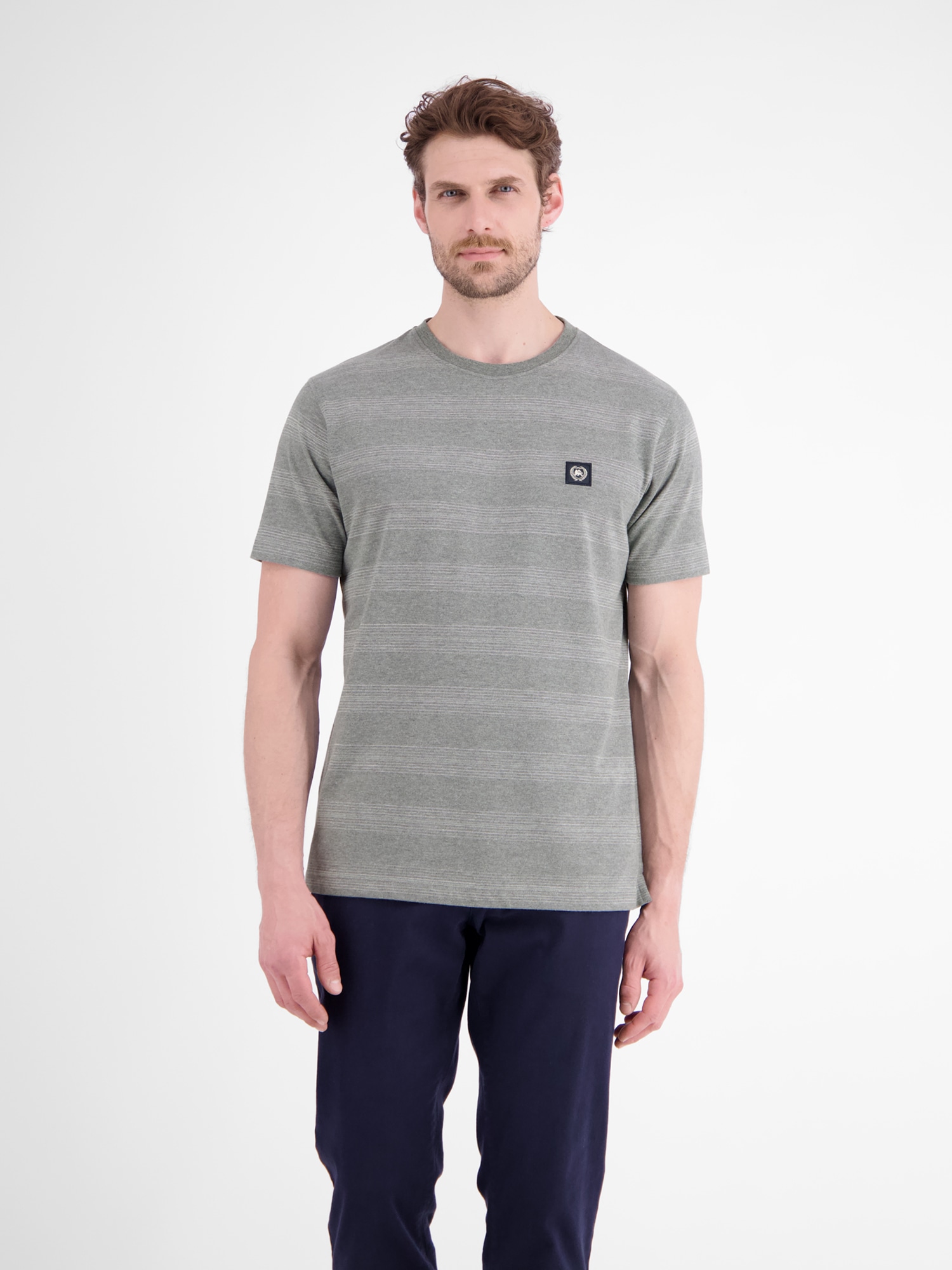 LERROS 1100000002199 "T-Shirt in Piquéqualität mit dezenten Querstreifen"