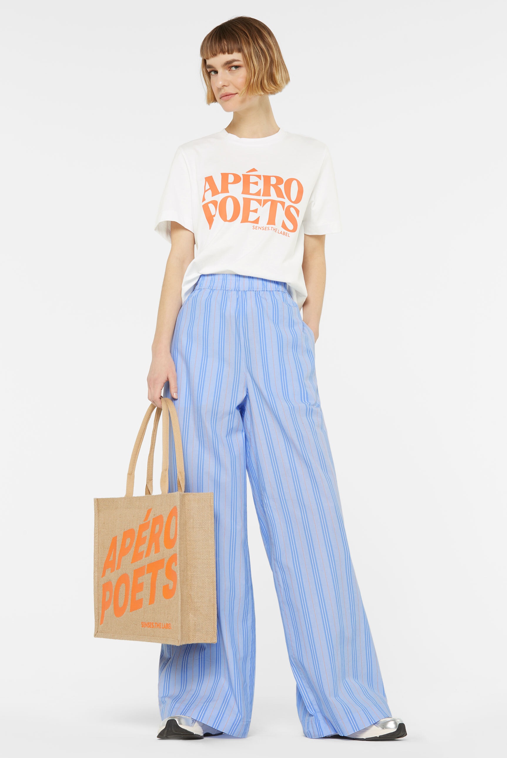 SENSES.THE LABEL Stoffhose, mit Elastikbund