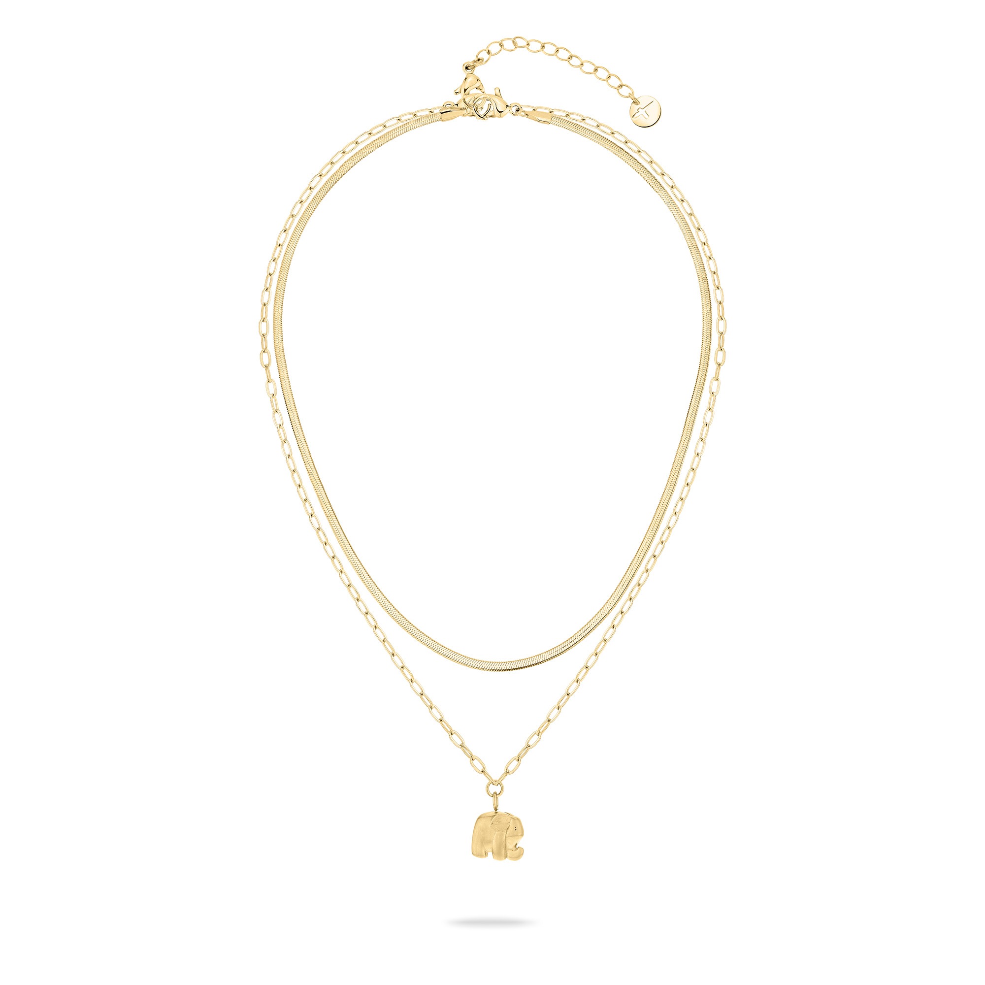 Tamaris Ketten-Set »Schmuck Geschenk Edelstahl Halskette Little Elephant«, (Set, 3 tlg.)