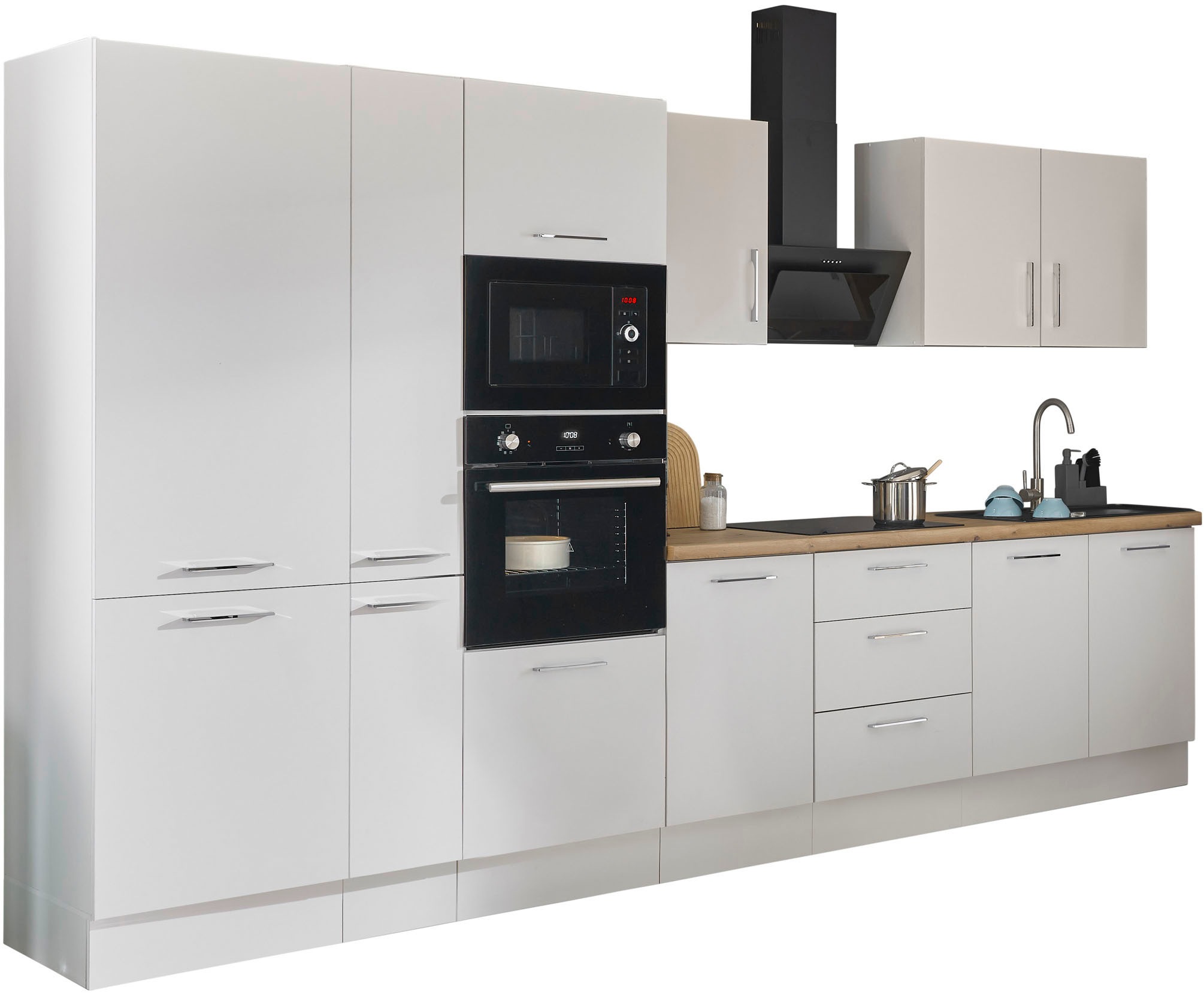 BASIC by Balculina Küchenzeile »Turin«, Breite 360 cm, wahlweise mit E-Geräten