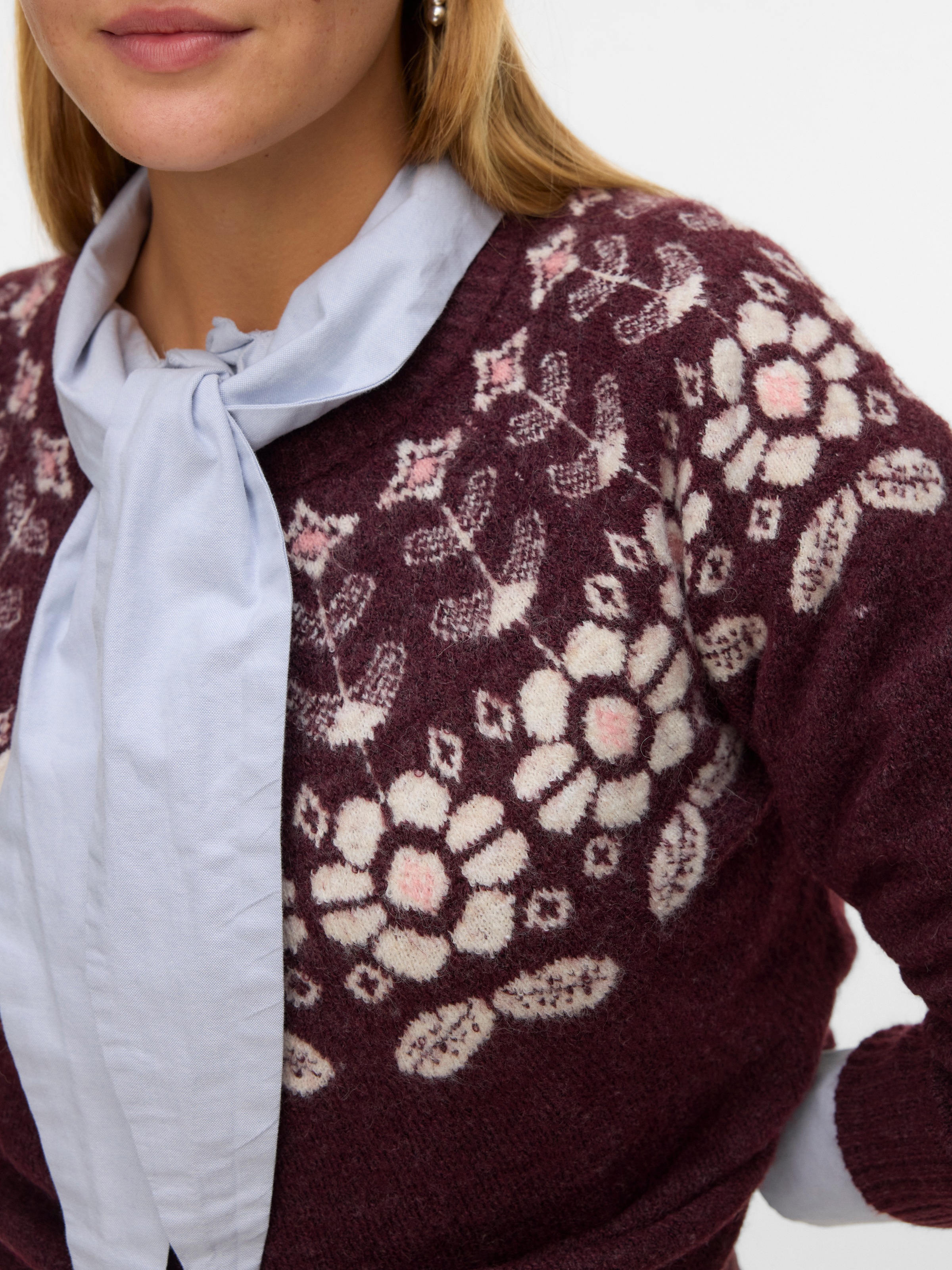 Thumbnail - Vero Moda Strickpullover "VMSIMONE LS NORDIC PULLOVER GA REP BOO"