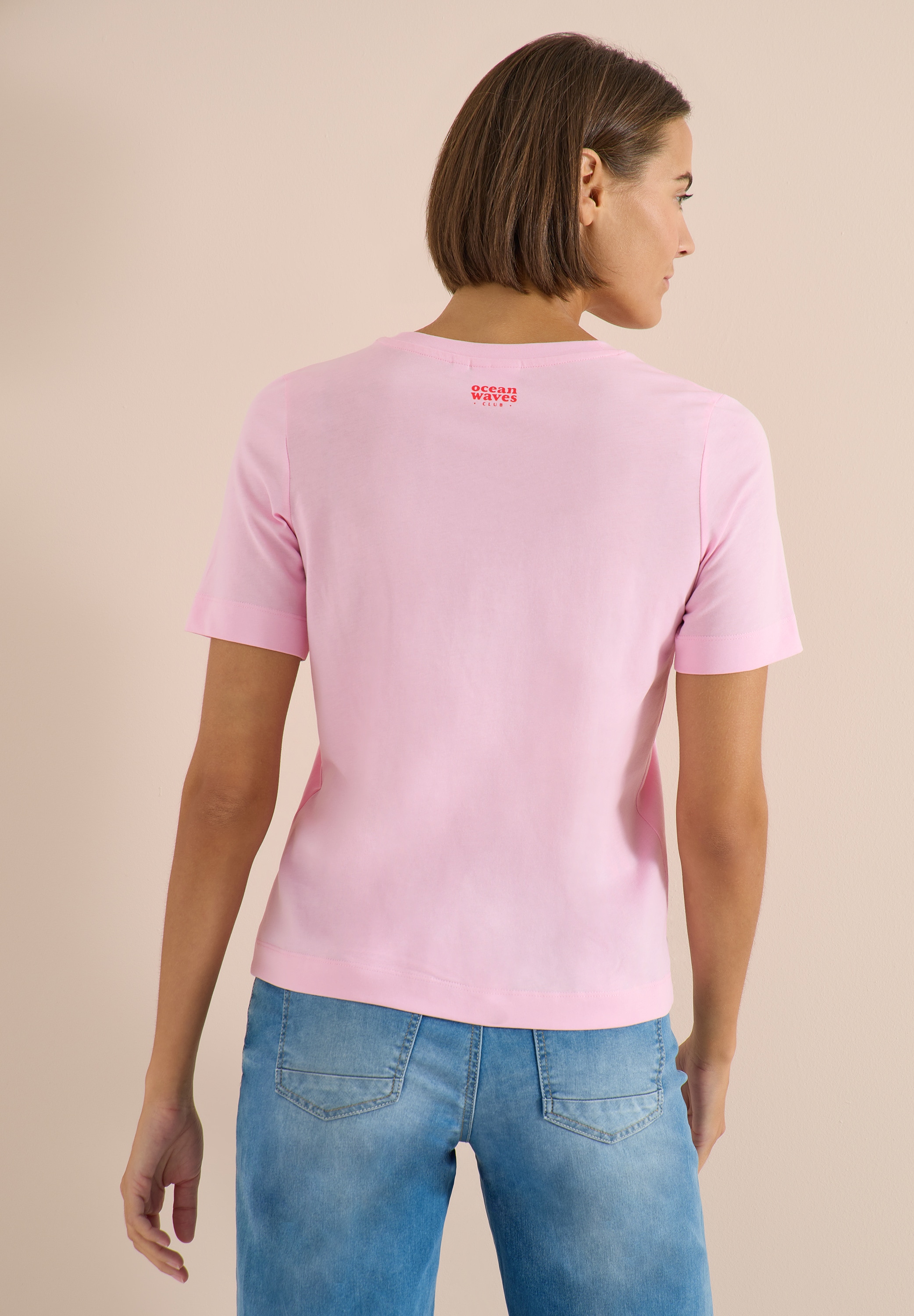 Cecil Rundhalsshirt aus reiner Baumwolle