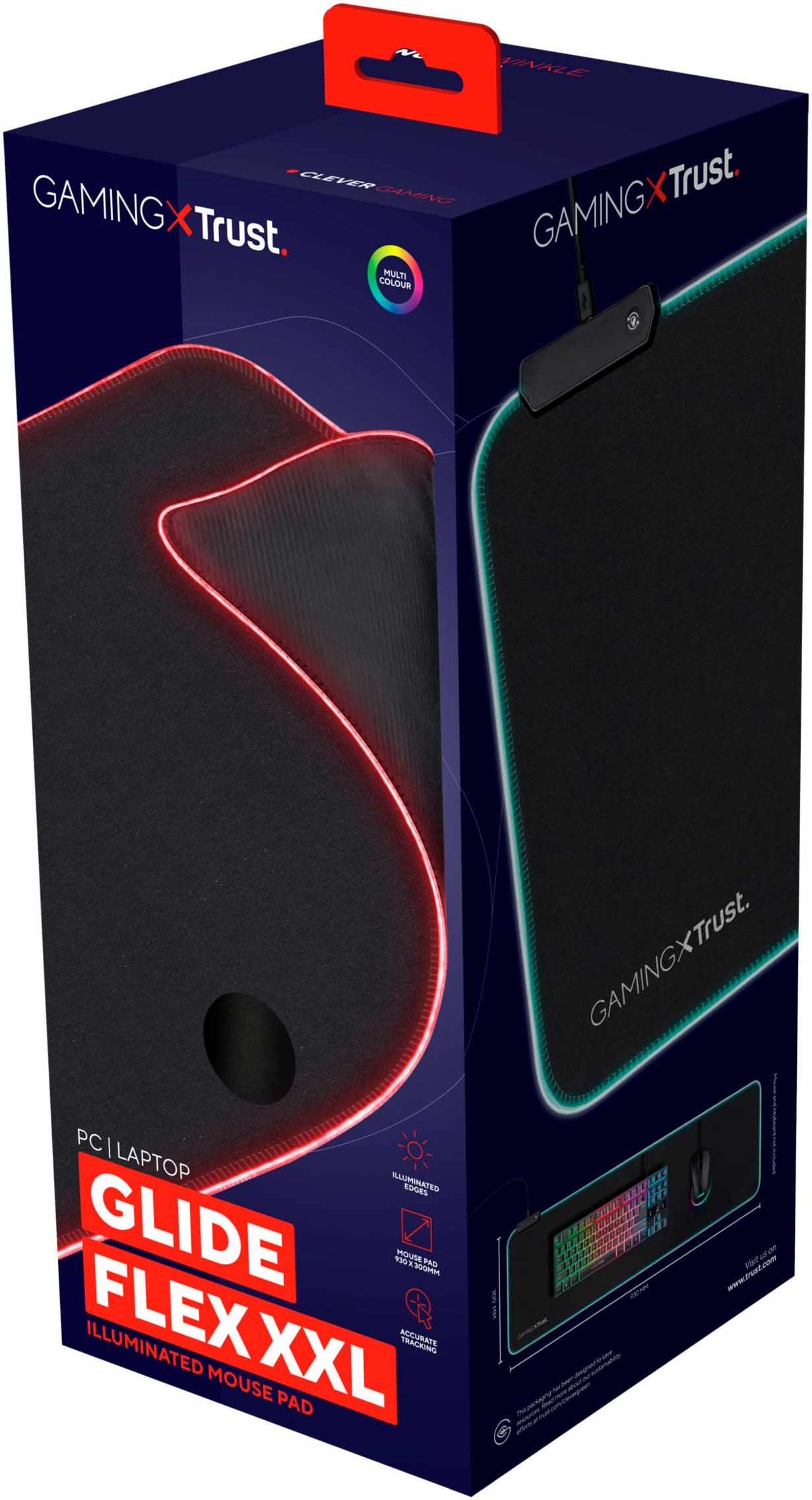Trust Mauspad »GXT764 GLIDE-FLEX RGB XXL«