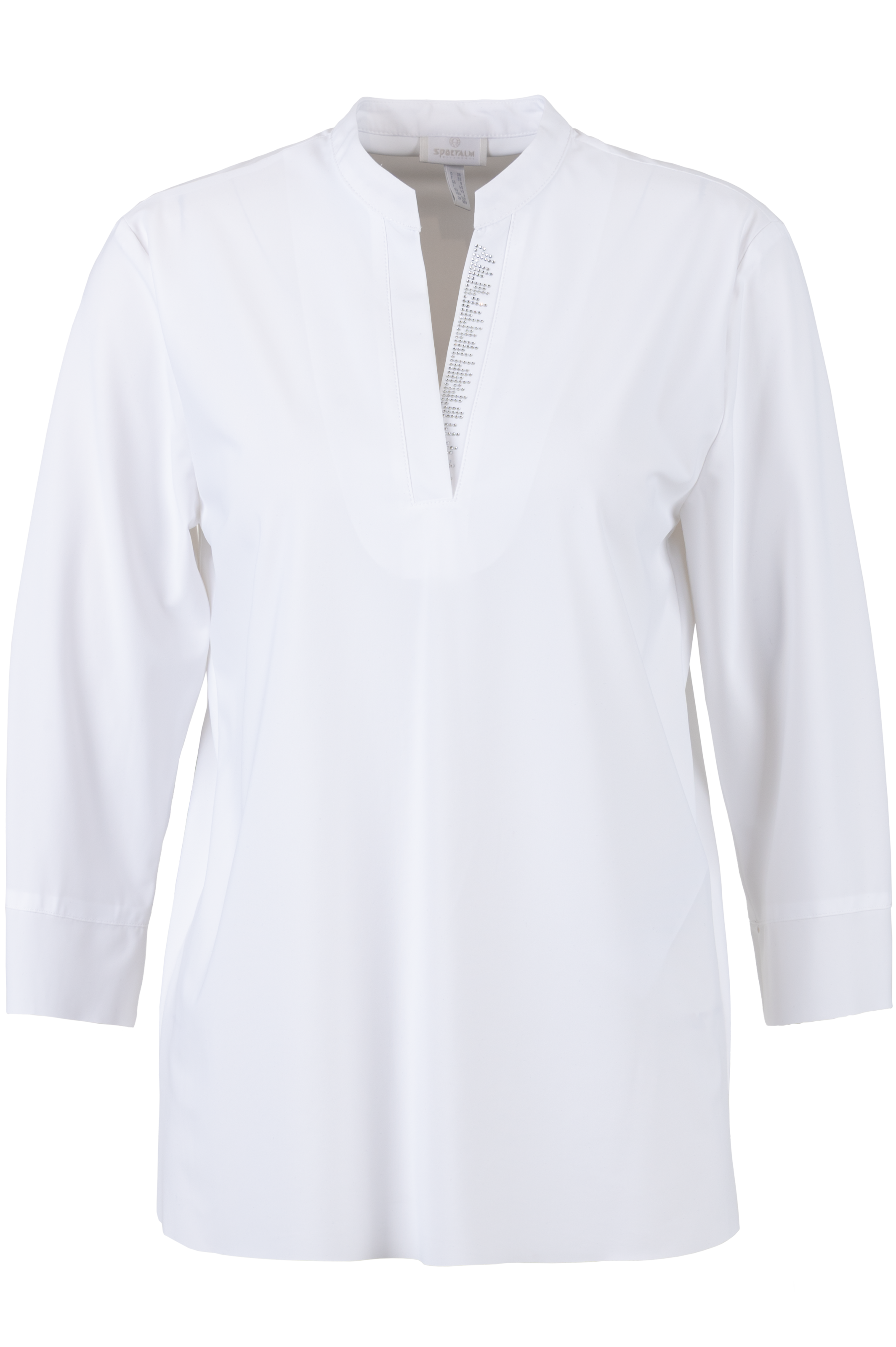 Sportalm Kitzbühel Schlupfbluse mit Glitzersteinchen am Ausschnitt günstig online kaufen