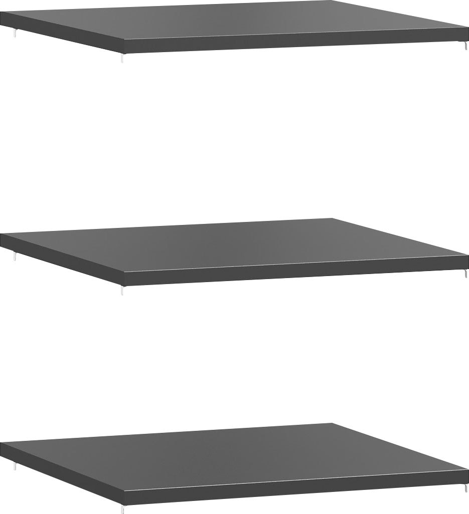 Einlegeboden, B:55,2cm H:2,2cm T:55cmgrau anthrazit, SET ONE BY MUSTERRING, Einlegeböden, "York Schlafen", 3er-Set, anthrazit oder weiß, verschiedene