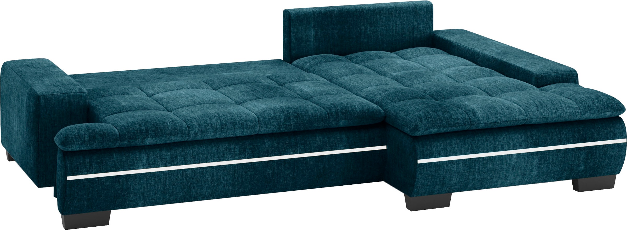 Mr. Couch Ecksofa »Haiti II, L-Form«, RGB-LED Beleuchtung, wahlweise mit Kaltschaum, Bett, Bettkasten
