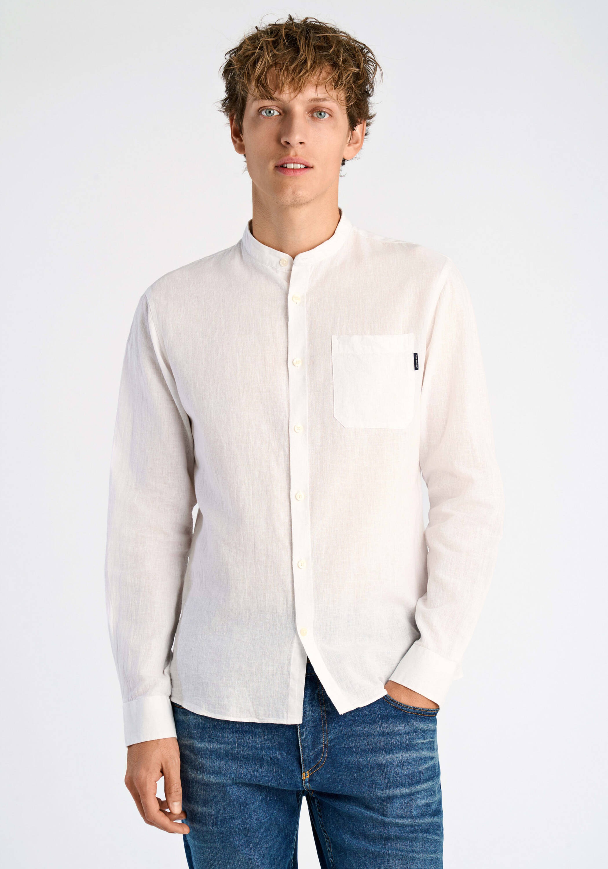 LINDBERGH Leinenhemd "Leinenhemd (Langarm) Relaxed Fit"
