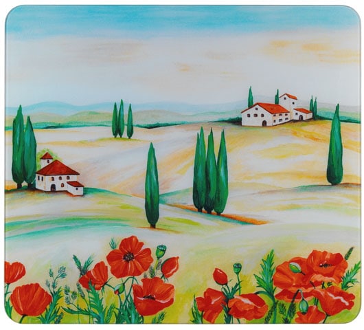 Maximex Schneide- und Abdeckplatte »Toscana«, für Glaskeramik Kochfelder, Schneidbrett, 56x50 cm