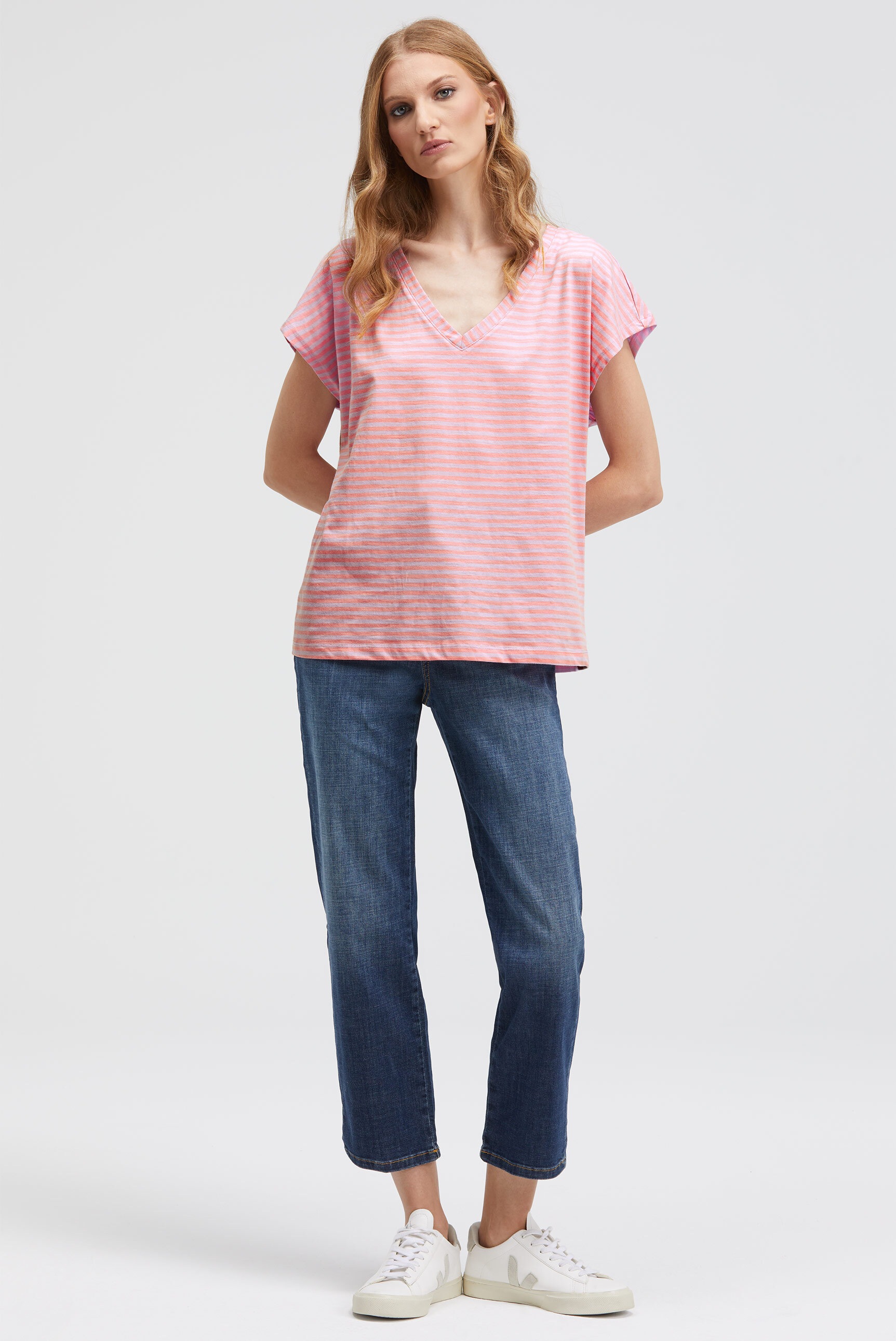 Milano Italy V-Shirt, aus Baumwolle