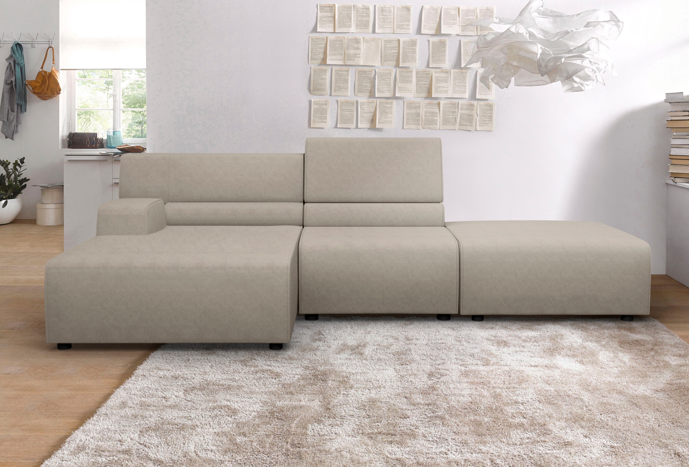 Egoitaliano Ecksofa "Babouche, Designsofa mit außergewöhnlichem Sitzkomfort zum Wohlfühlen"